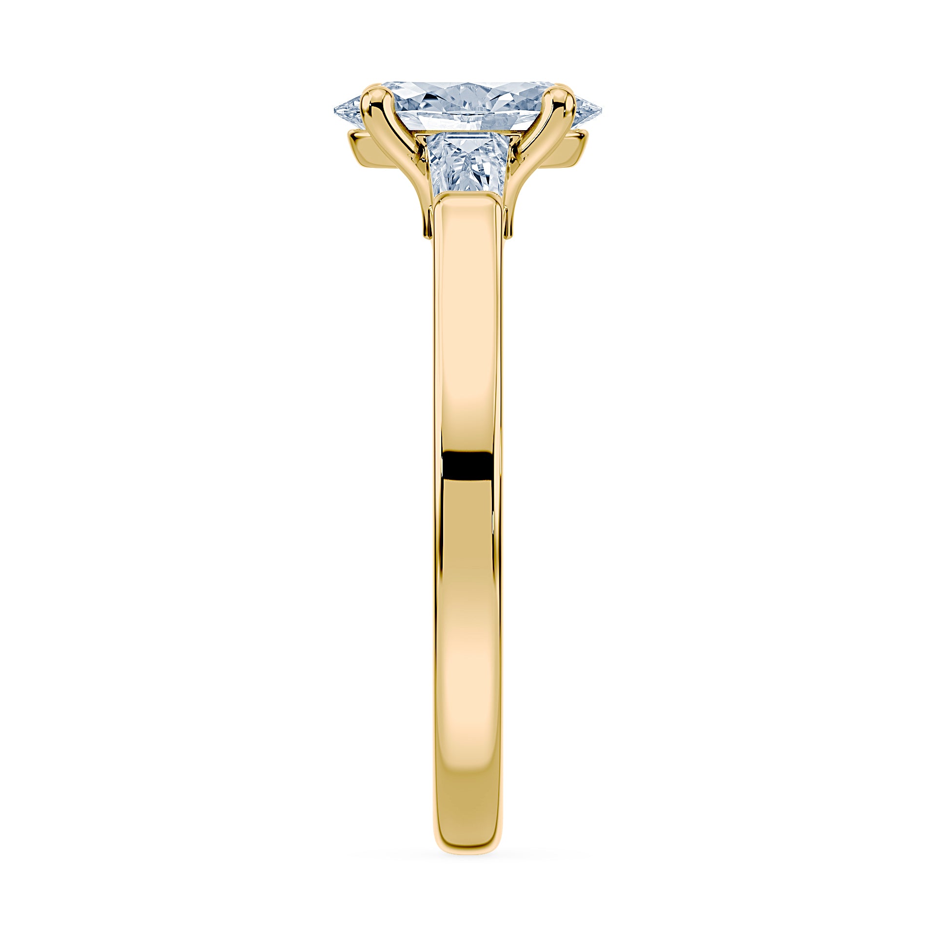 (Royal Asscher Oval - Yellow)