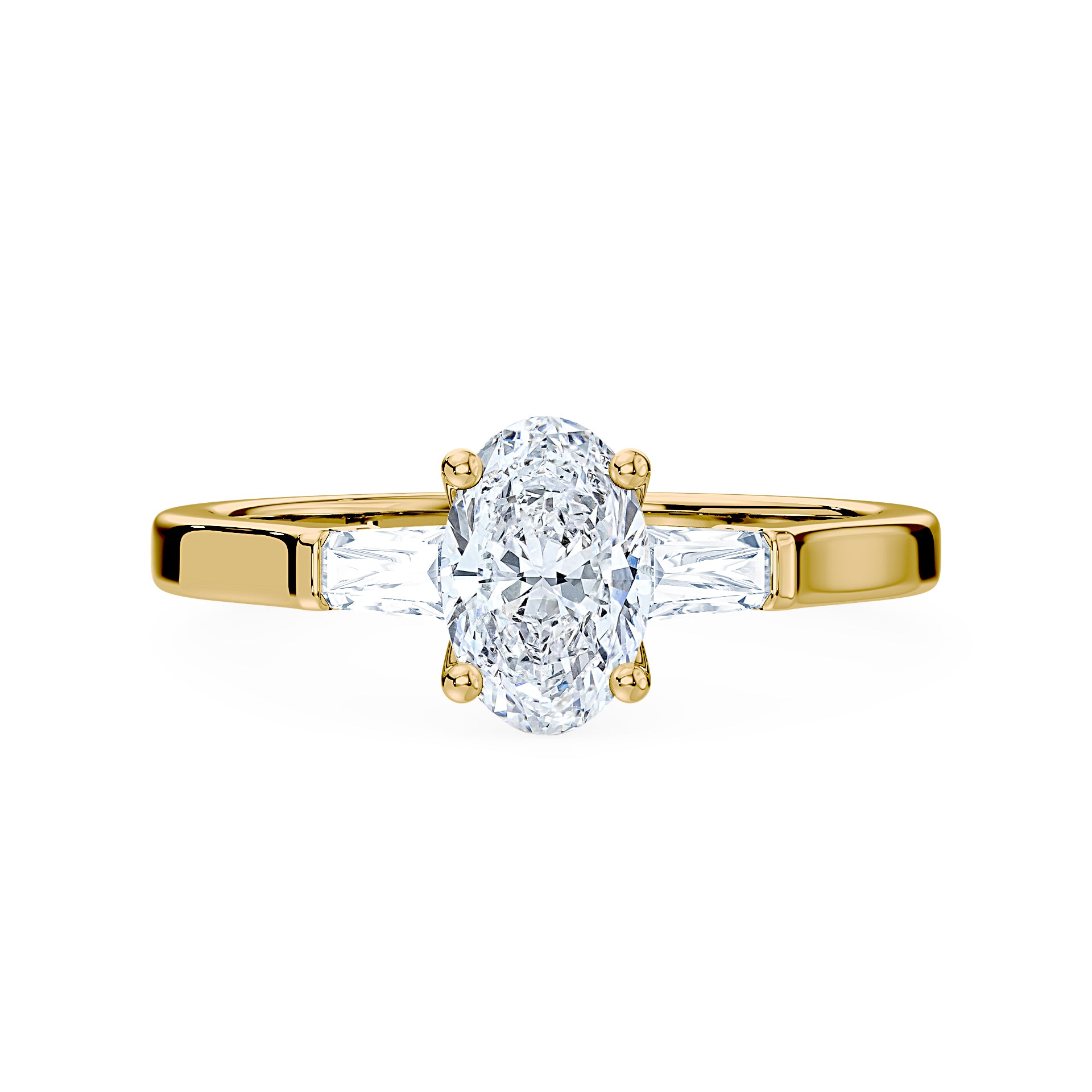 (Royal Asscher Oval - Yellow)