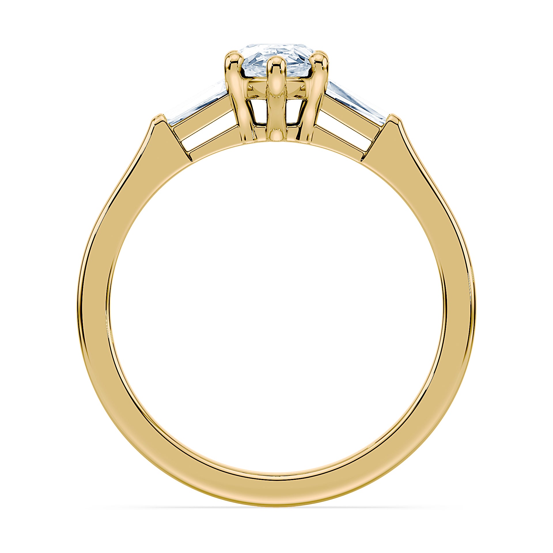 (Royal Asscher Pear - Yellow)