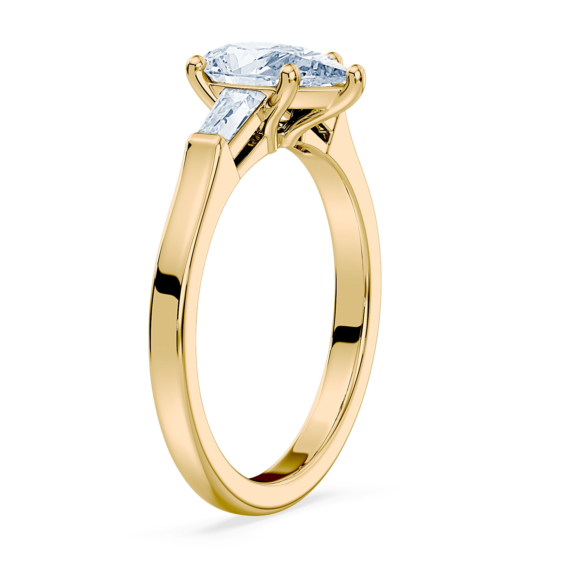 (Royal Asscher Pear - Yellow)