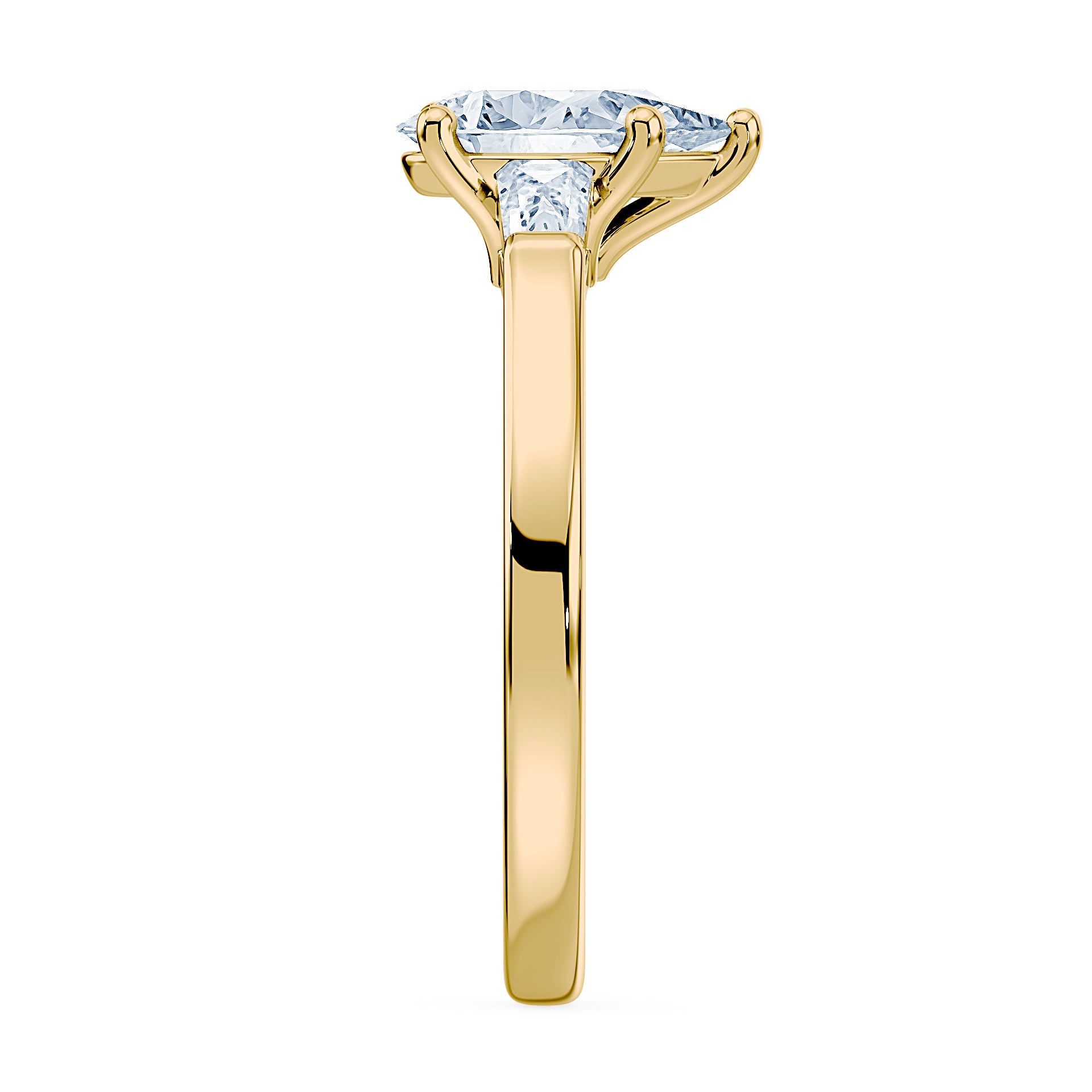 (Royal Asscher Pear - Yellow)