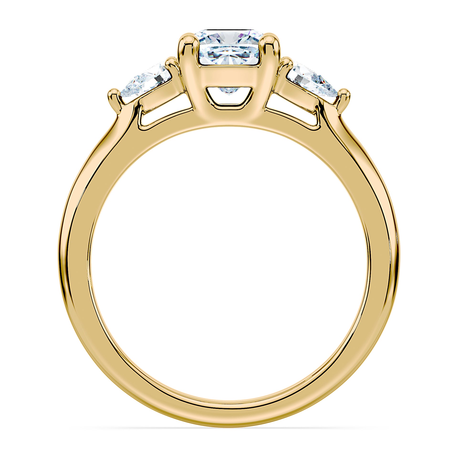 (Royal Asscher Cushion - Yellow)