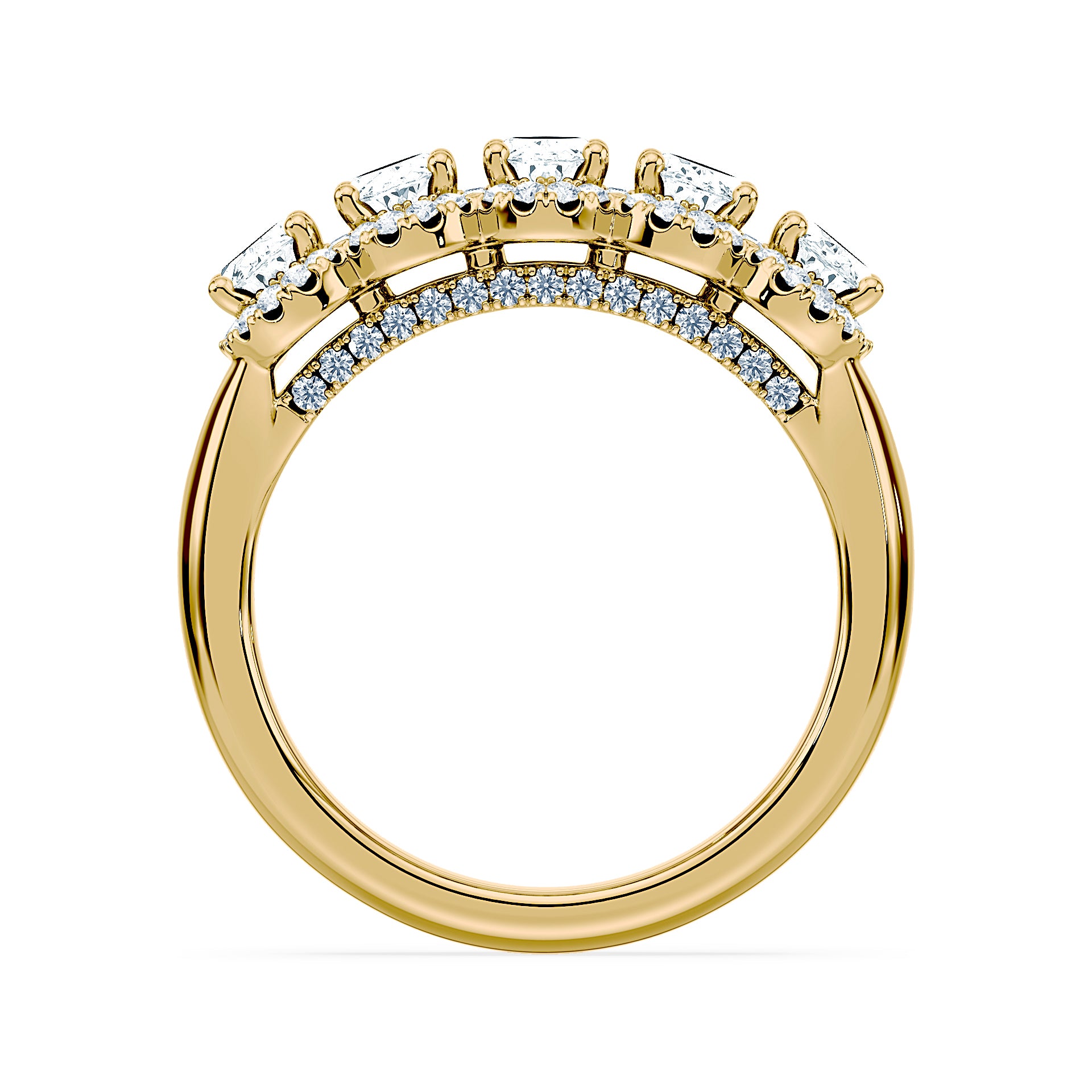 (Royal Asscher Oval - Yellow)