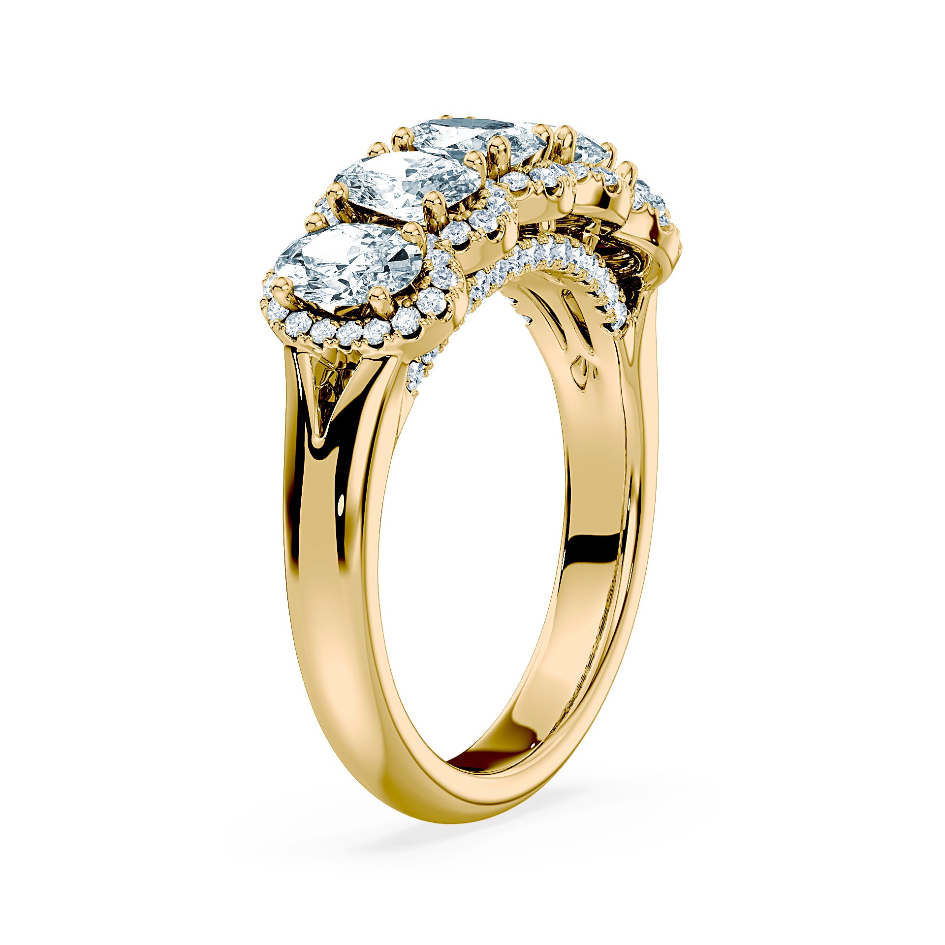 (Royal Asscher Oval - Yellow)