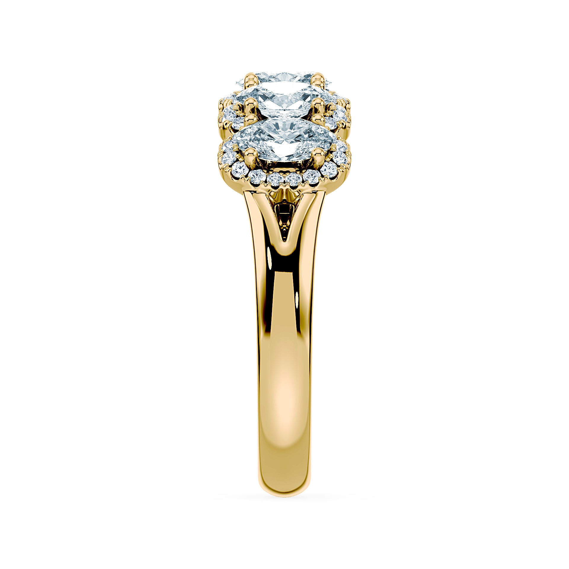 (Royal Asscher Oval - Yellow)