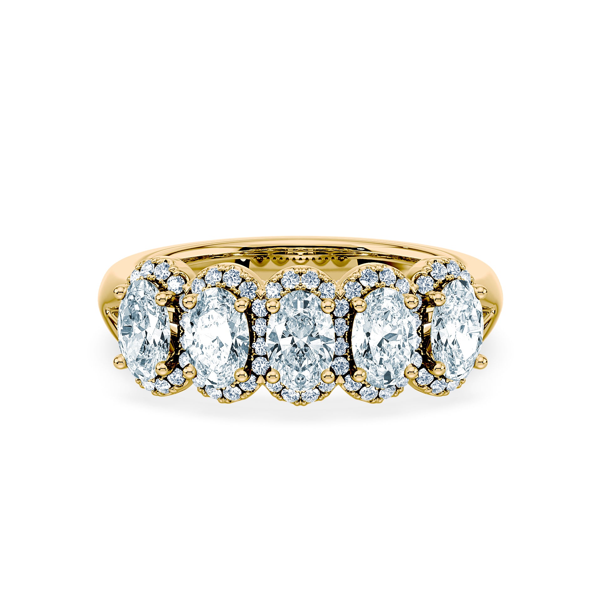 (Royal Asscher Oval - Yellow)