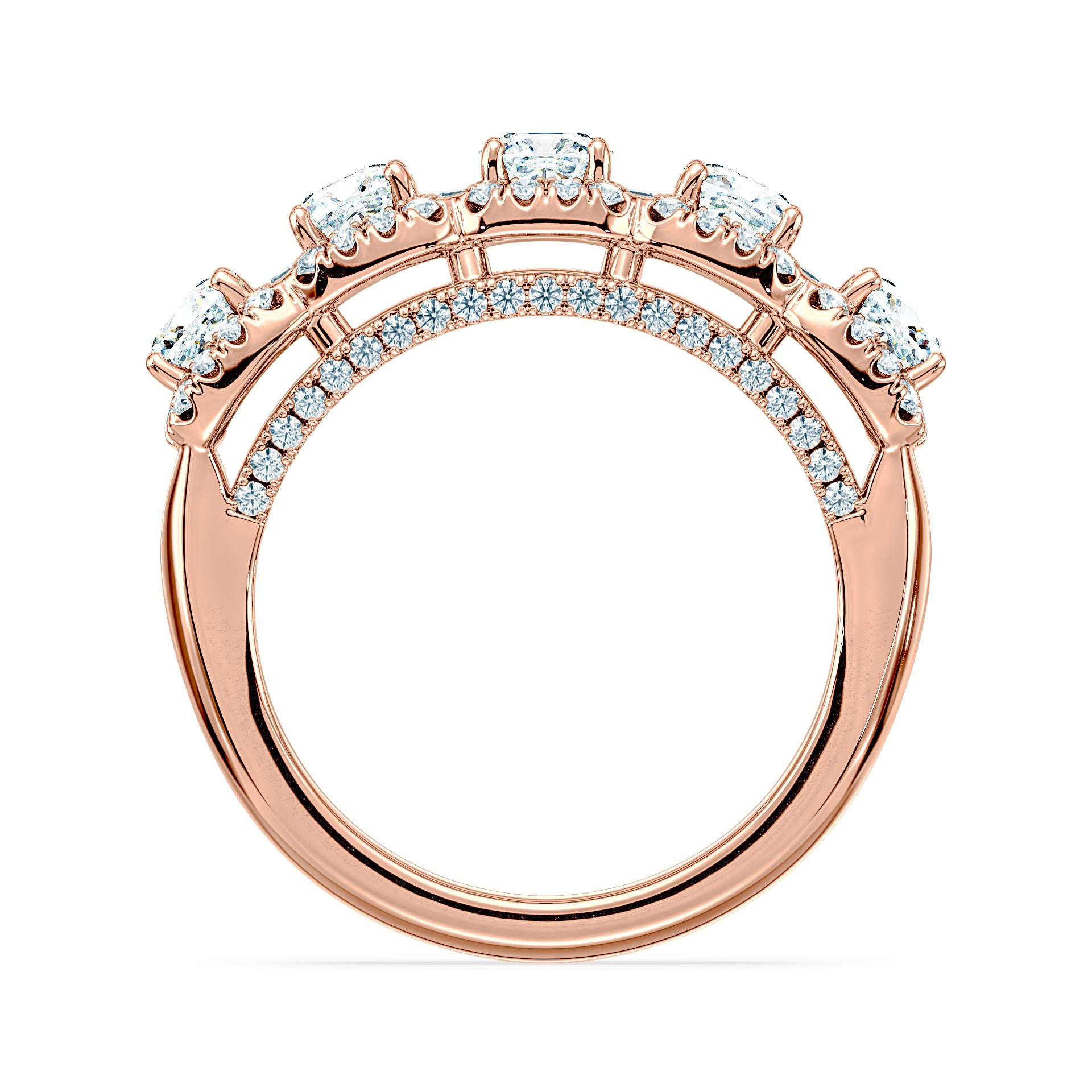 (Royal Asscher Cushion - Rose)