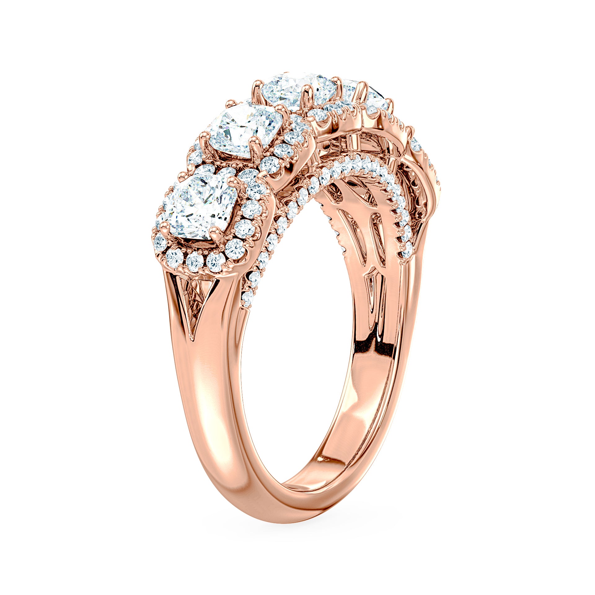 (Royal Asscher Cushion - Rose)