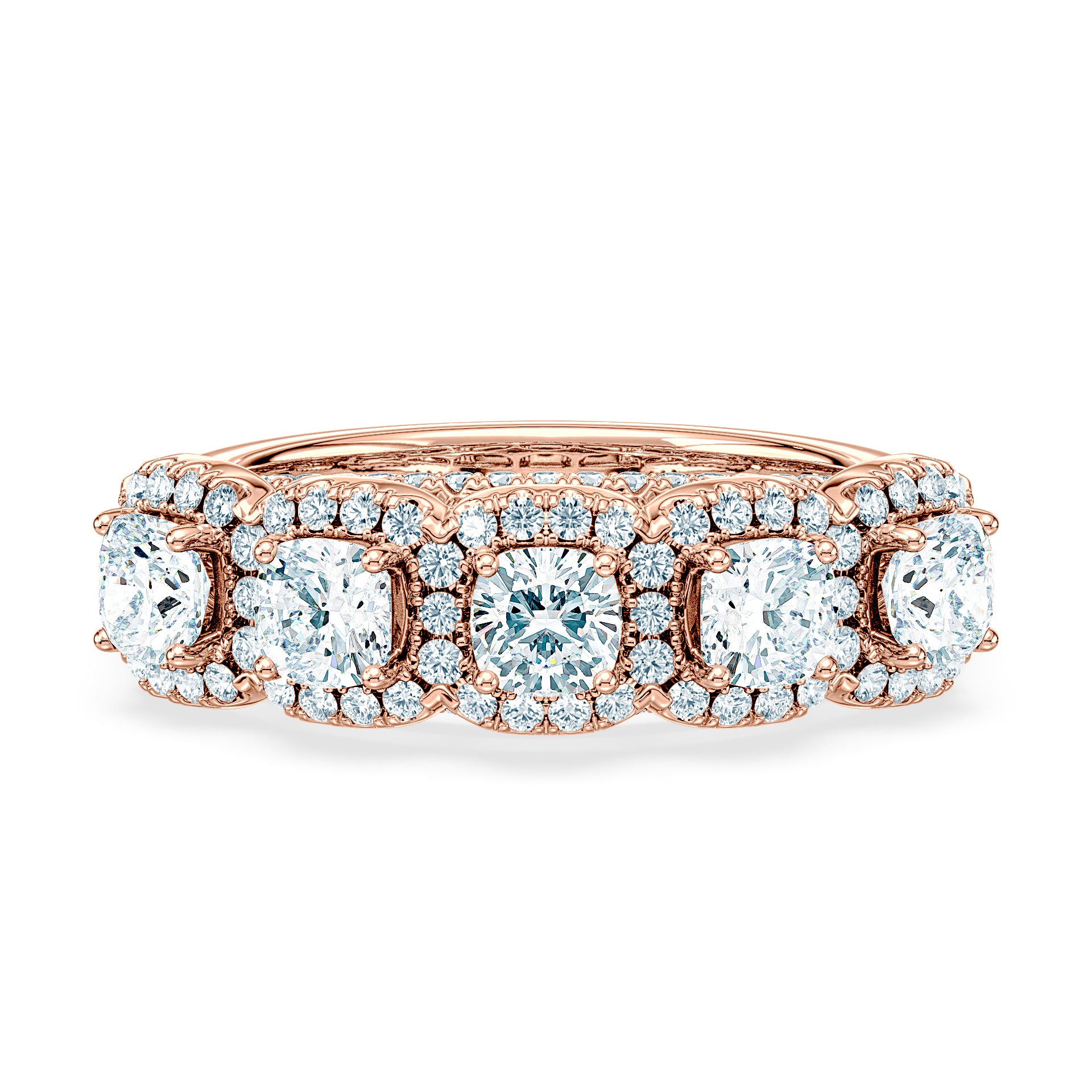 (Royal Asscher Cushion - Rose)