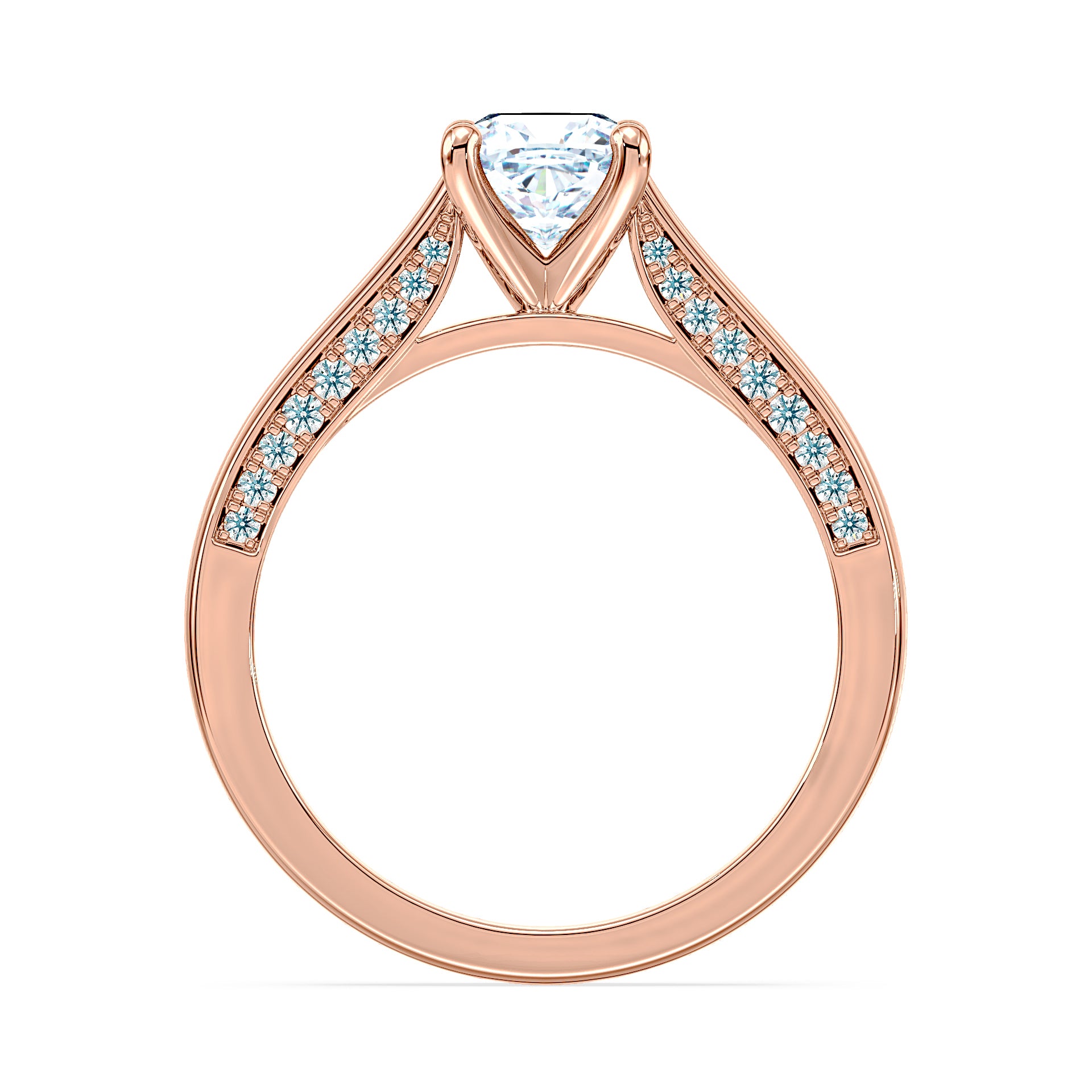 (Royal Asscher Cushion - Rose)