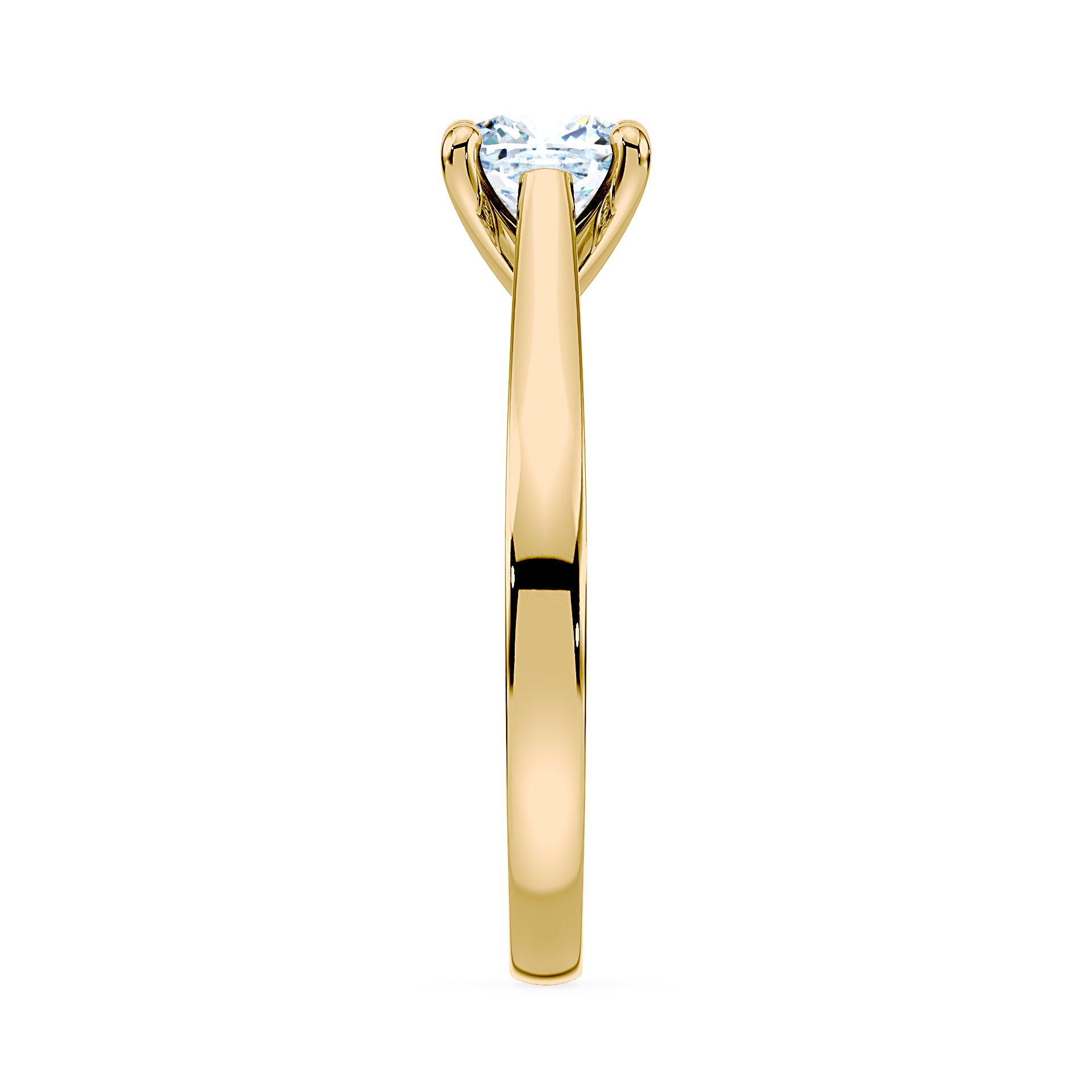 (Royal Asscher Cushion - Yellow)
