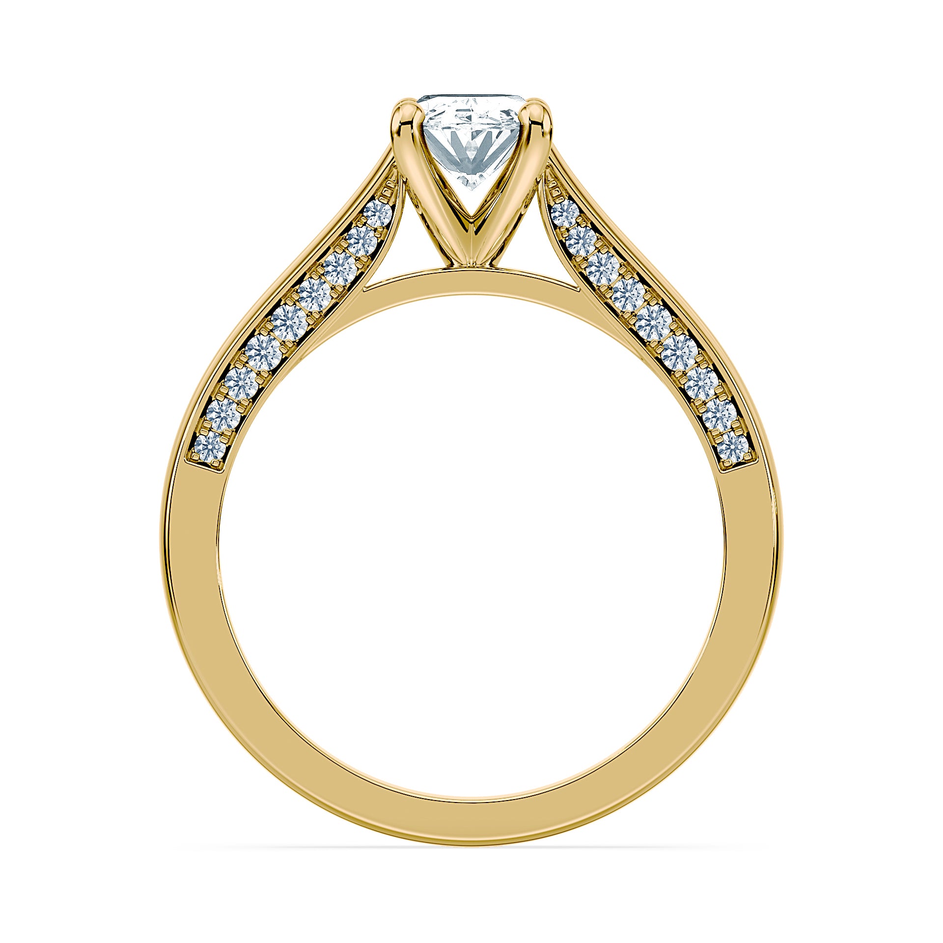 (Royal Asscher Oval - Yellow)