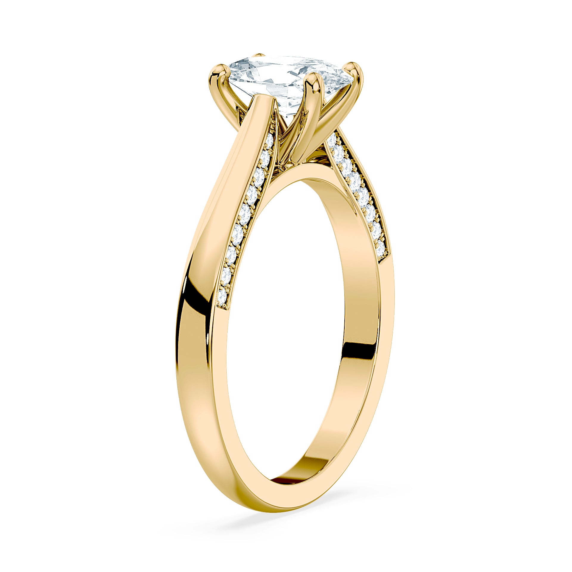 (Royal Asscher Oval - Yellow)