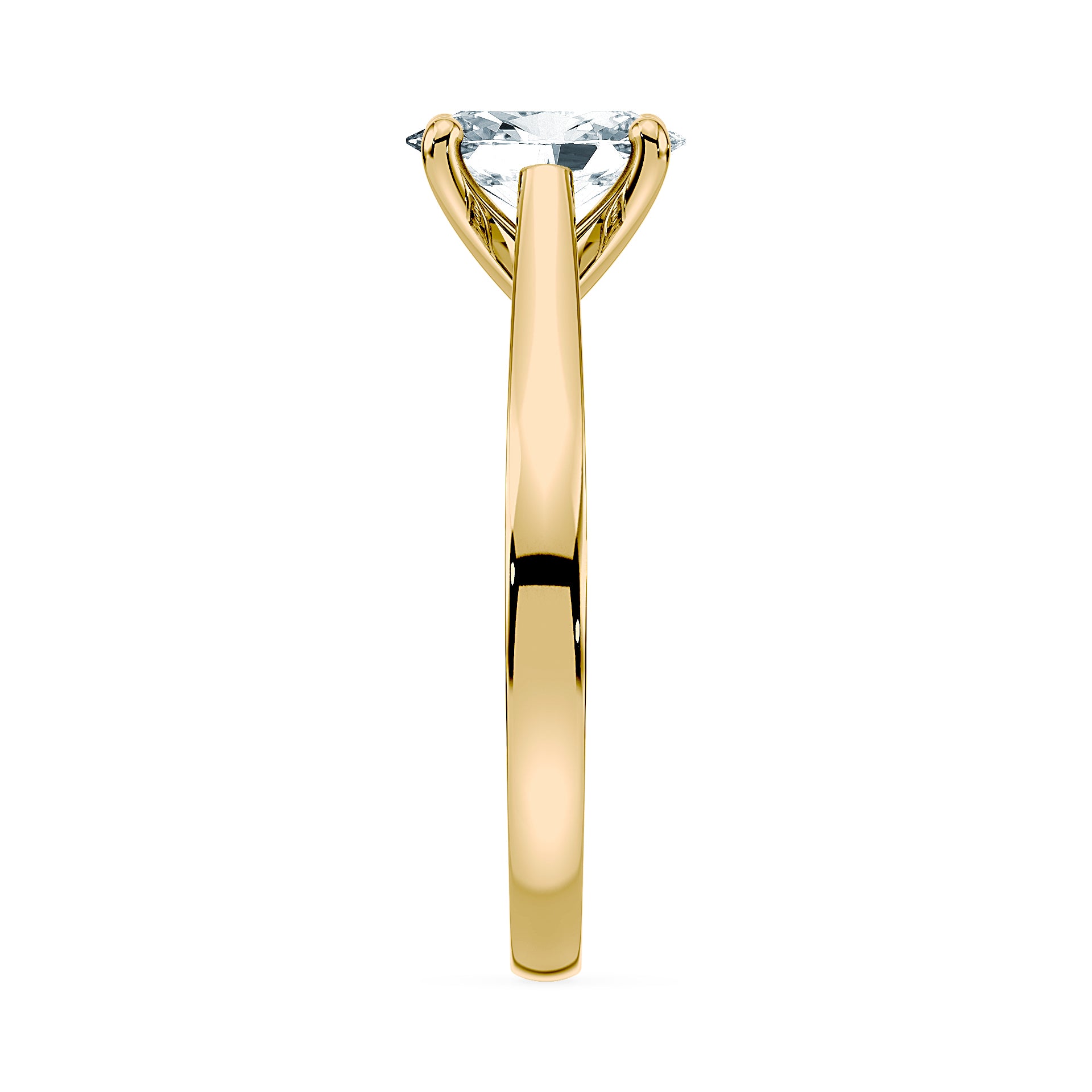 (Royal Asscher Oval - Yellow)