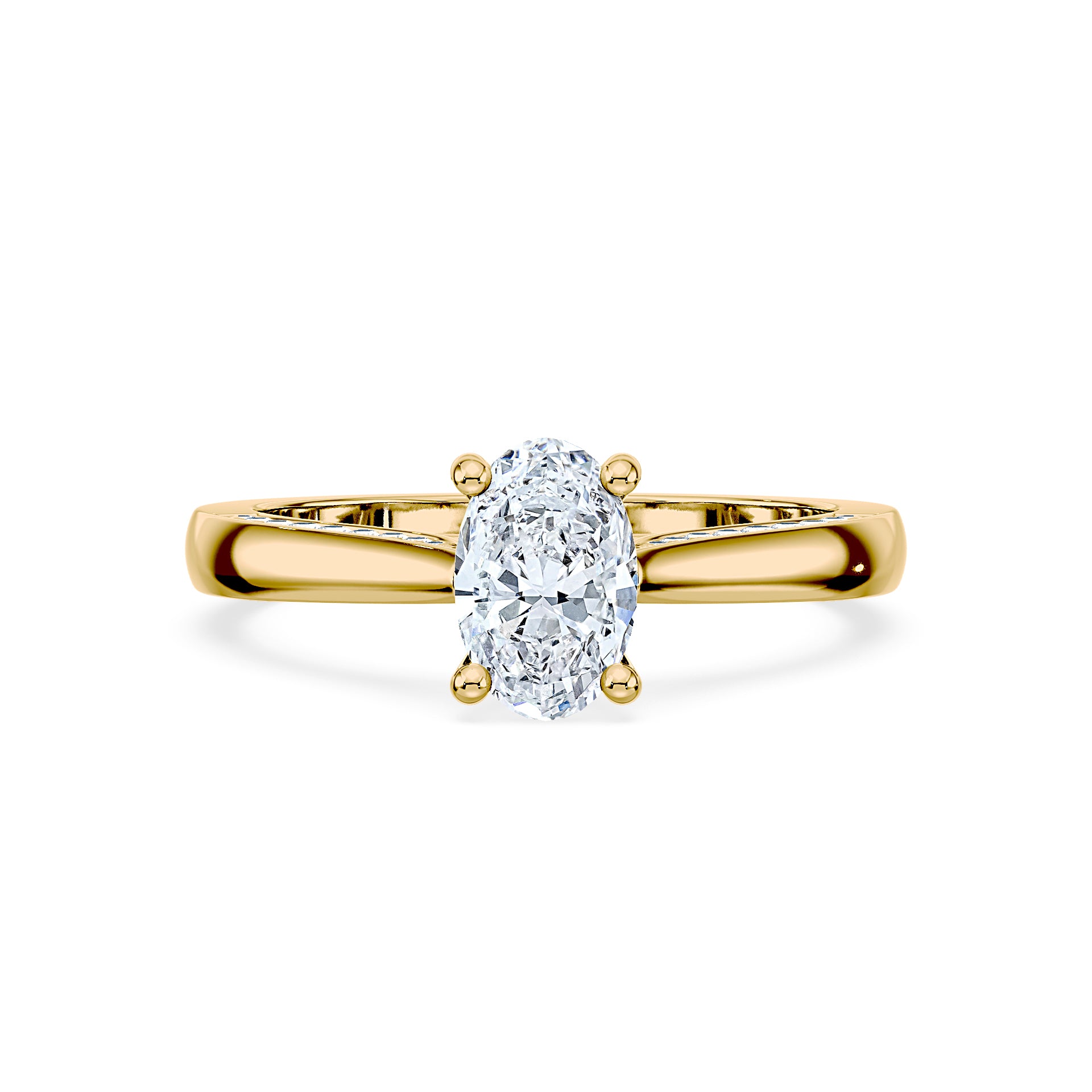 (Royal Asscher Oval - Yellow)