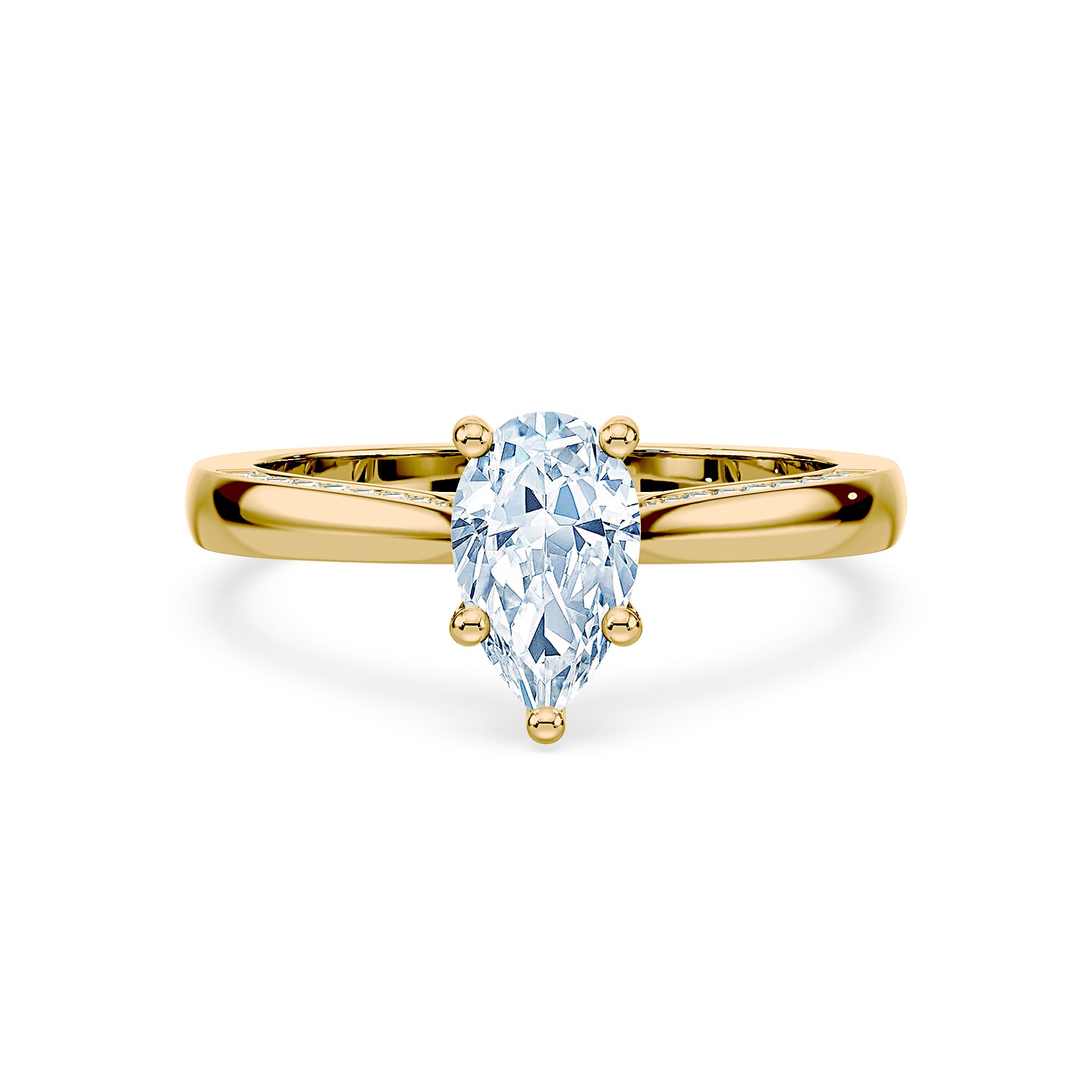 (Royal Asscher Pear - Yellow)