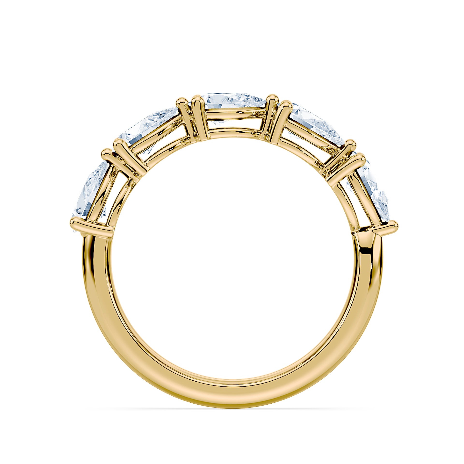(Royal Asscher Pear - Yellow)