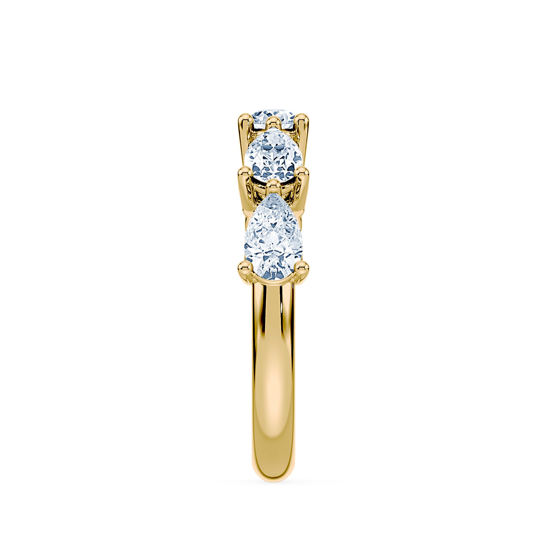 (Royal Asscher Pear - Yellow)