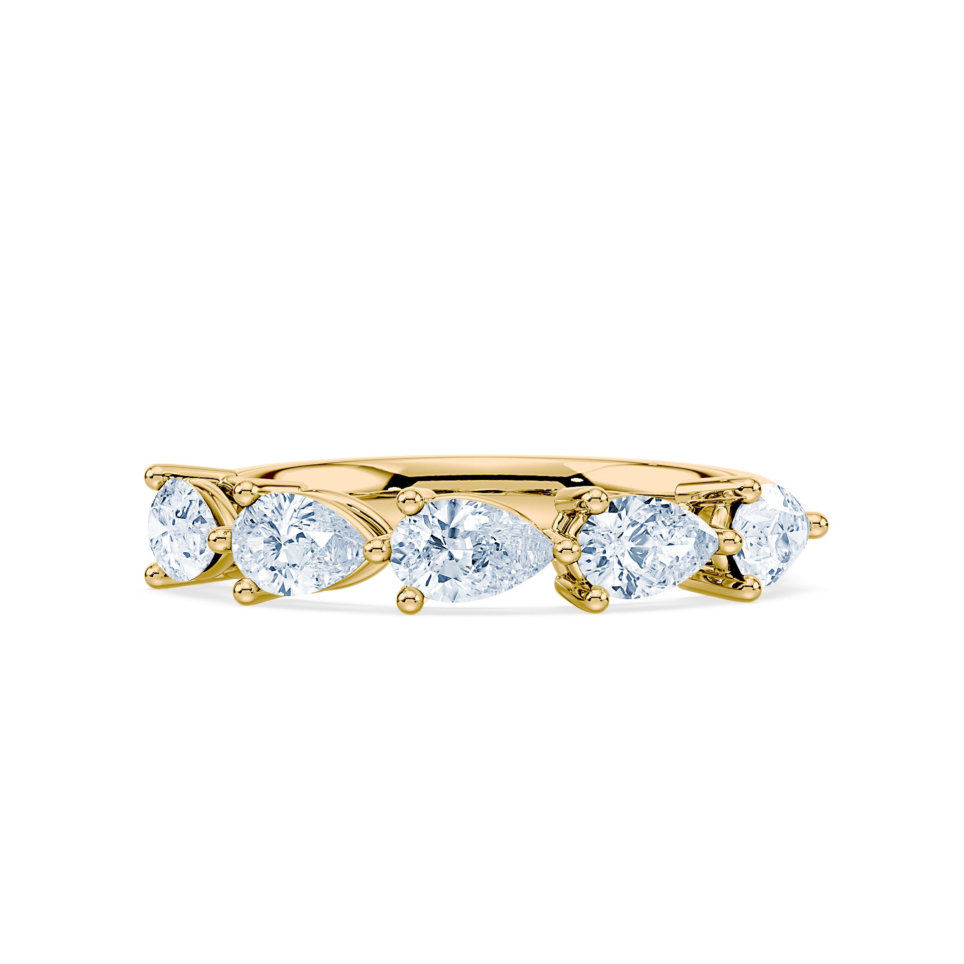 (Royal Asscher Pear - Yellow)