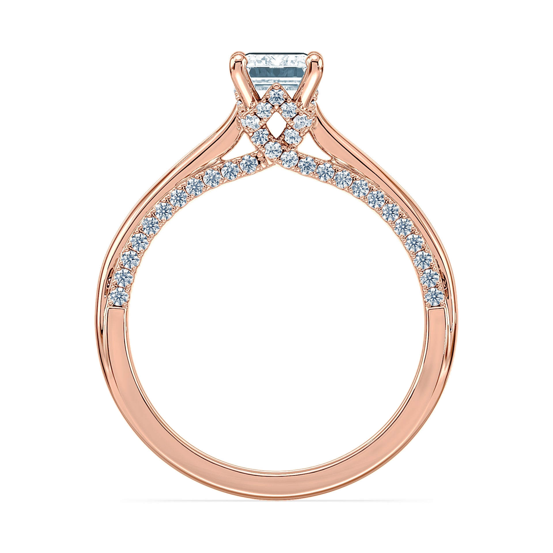 (Royal Asscher Emerald - Rose)