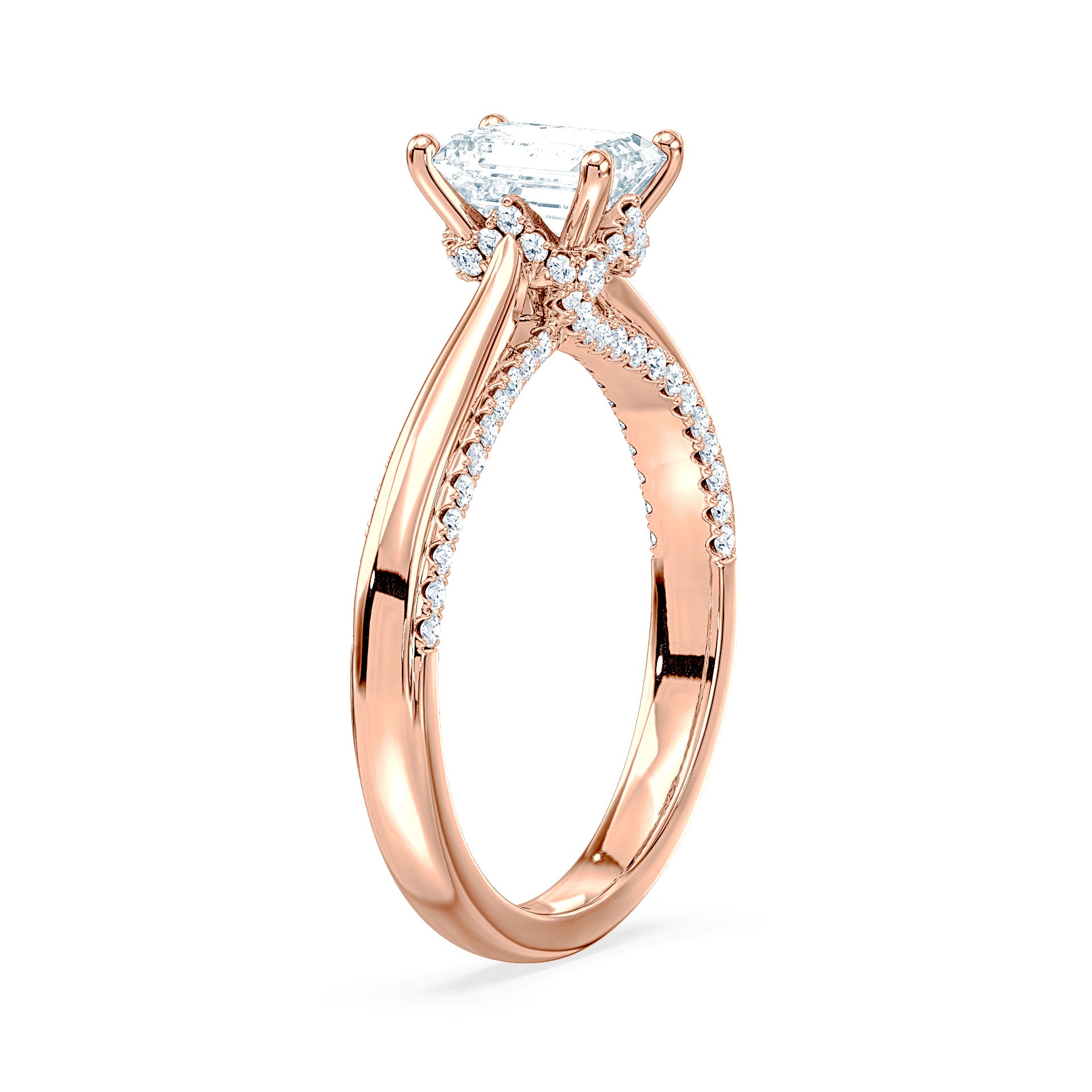(Royal Asscher Emerald - Rose)
