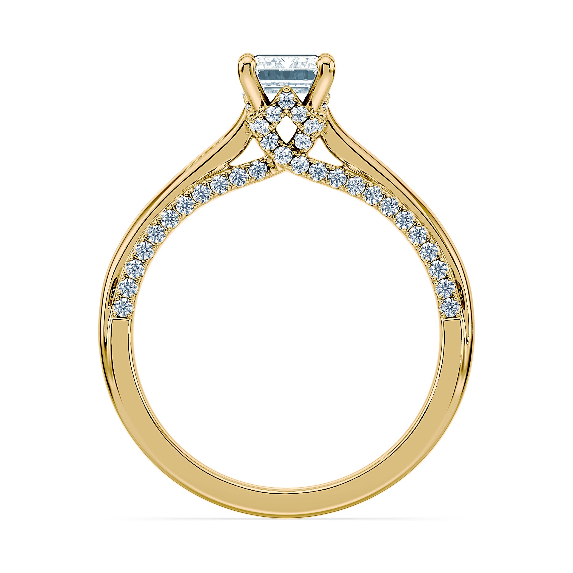 (Royal Asscher Emerald - Yellow)