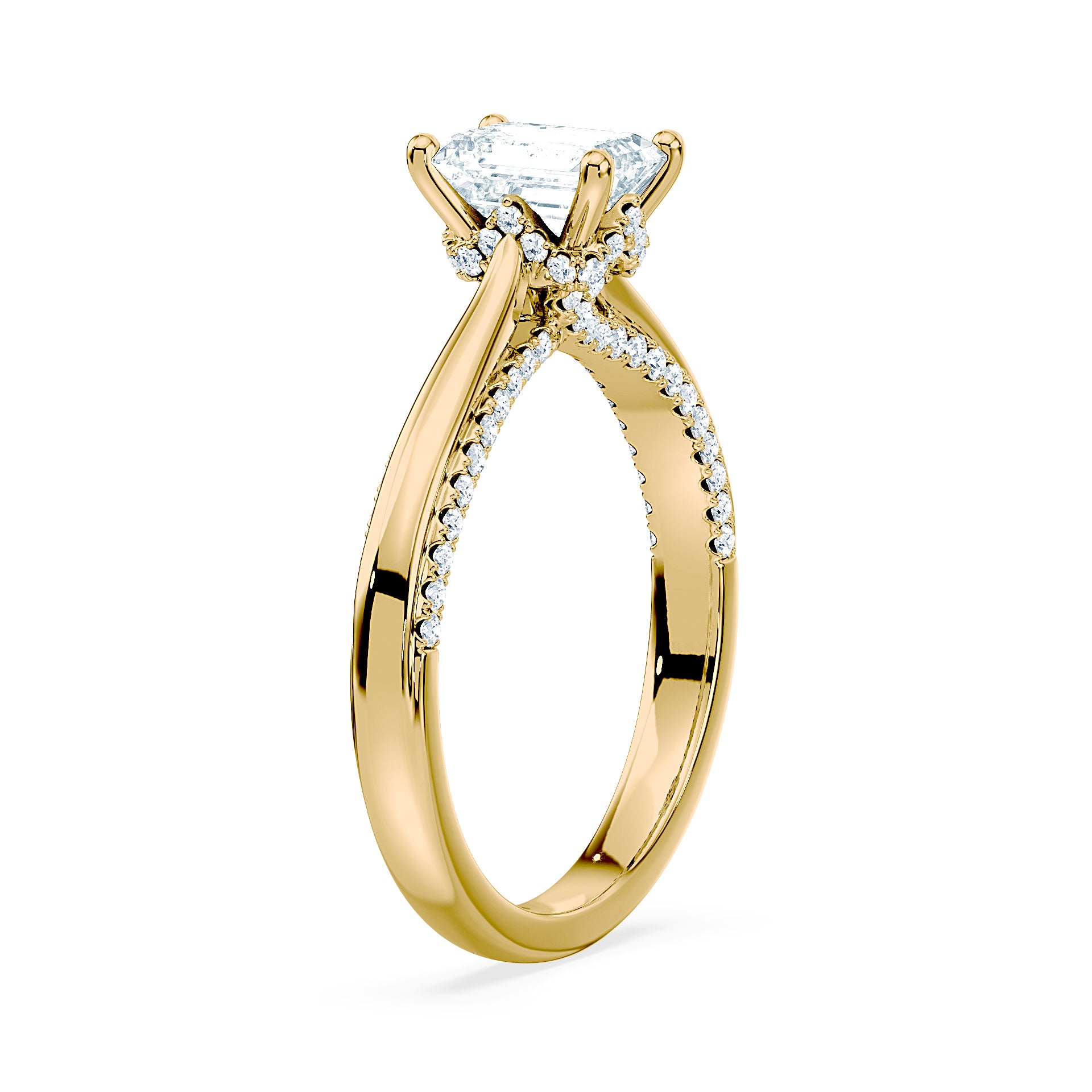 (Royal Asscher Emerald - Yellow)
