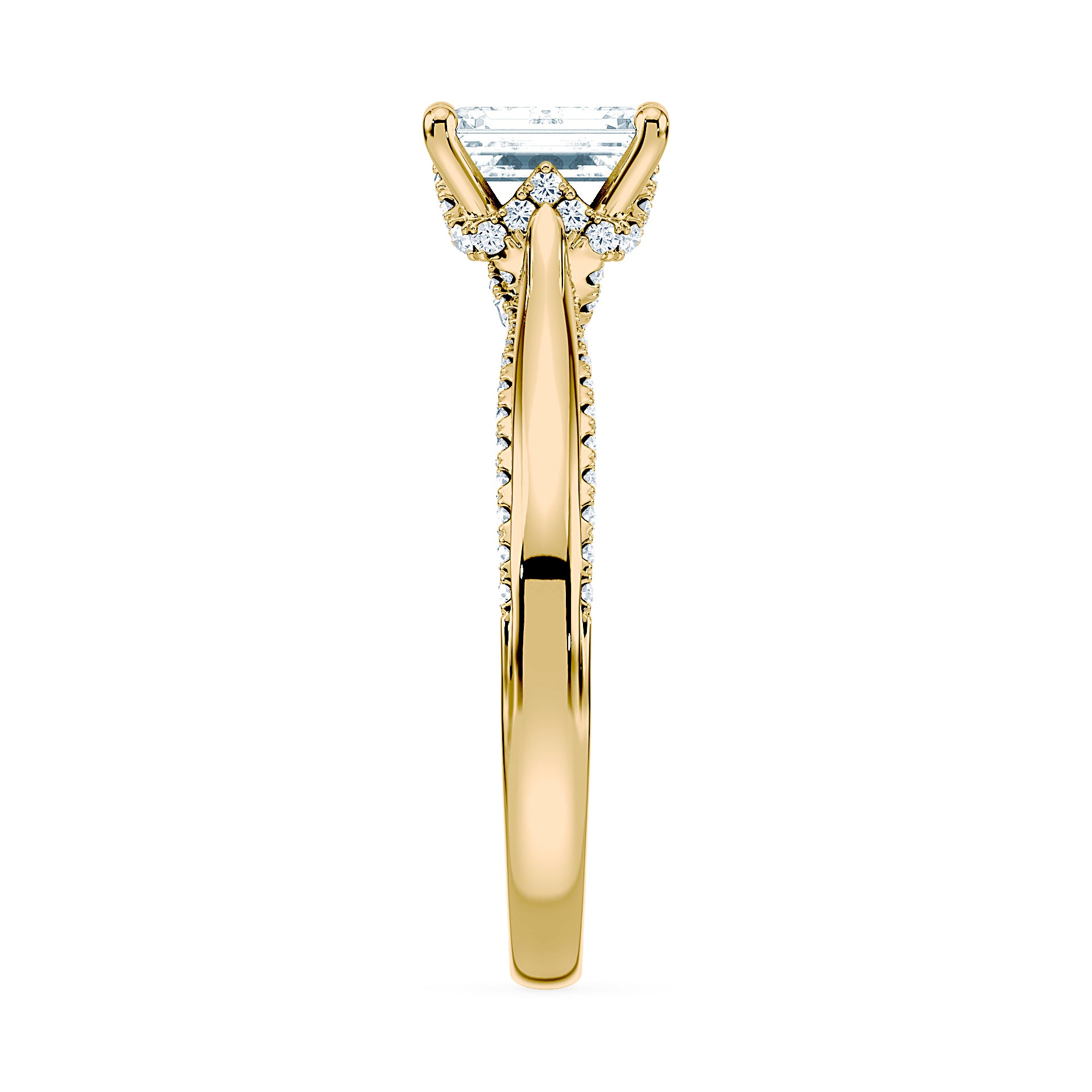 (Royal Asscher Emerald - Yellow)