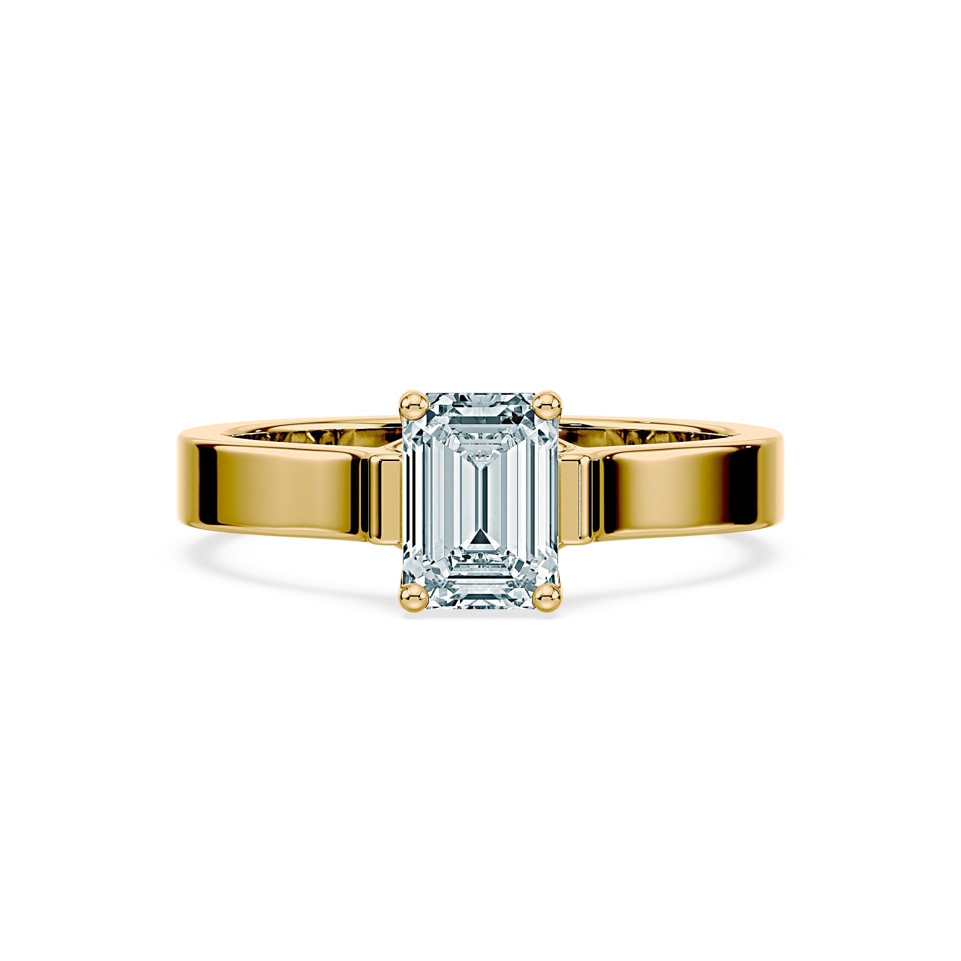 (Royal Asscher Emerald - Yellow)