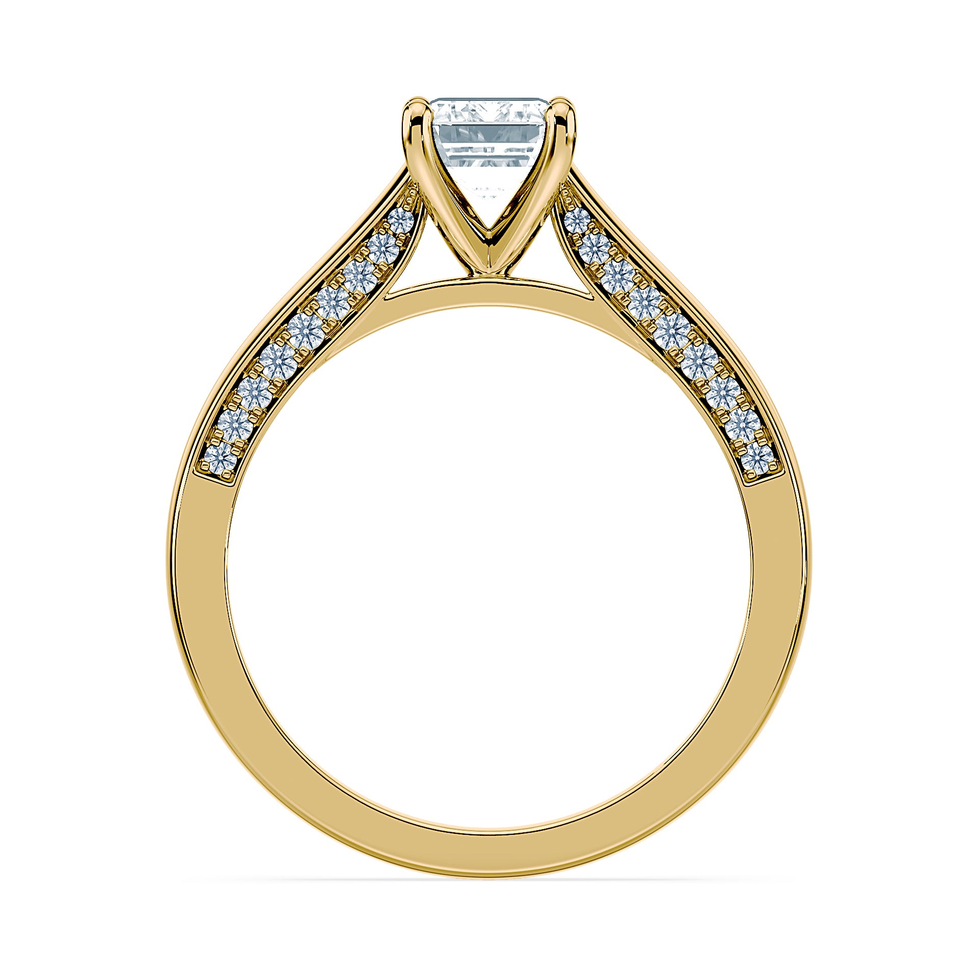 (Royal Asscher Emerald - Yellow)