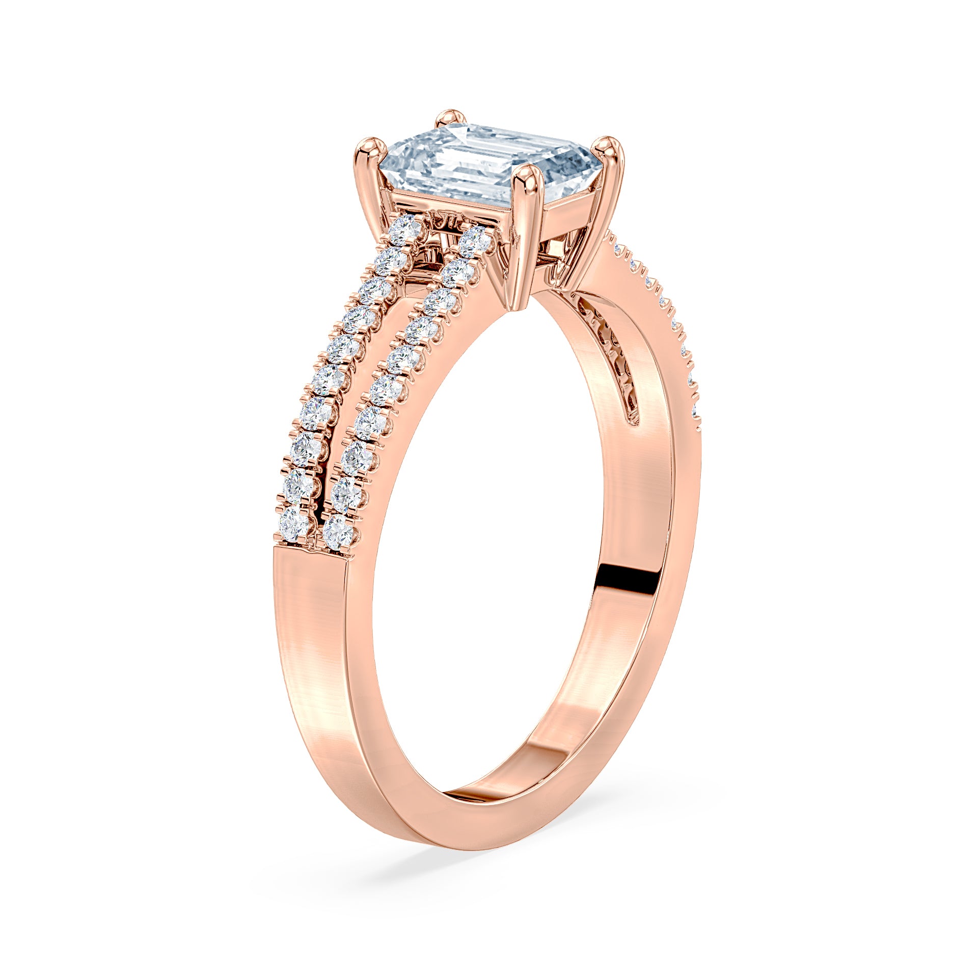 (Royal Asscher Emerald - Rose)