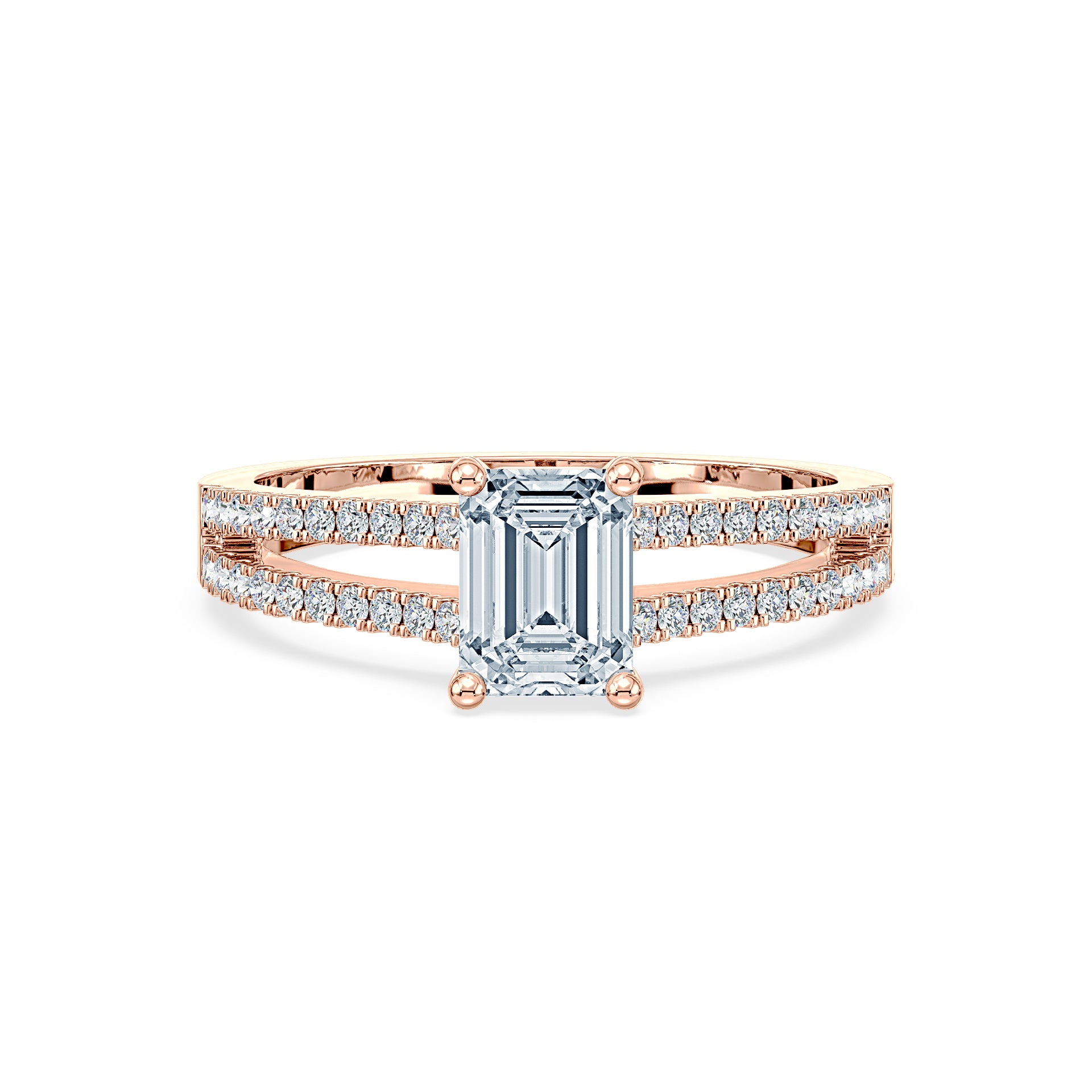 (Royal Asscher Emerald - Rose)