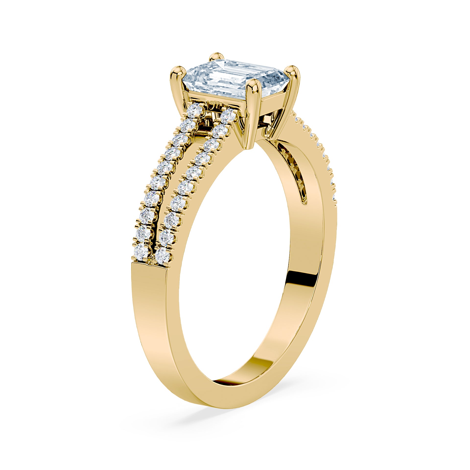 (Royal Asscher Emerald - Yellow)