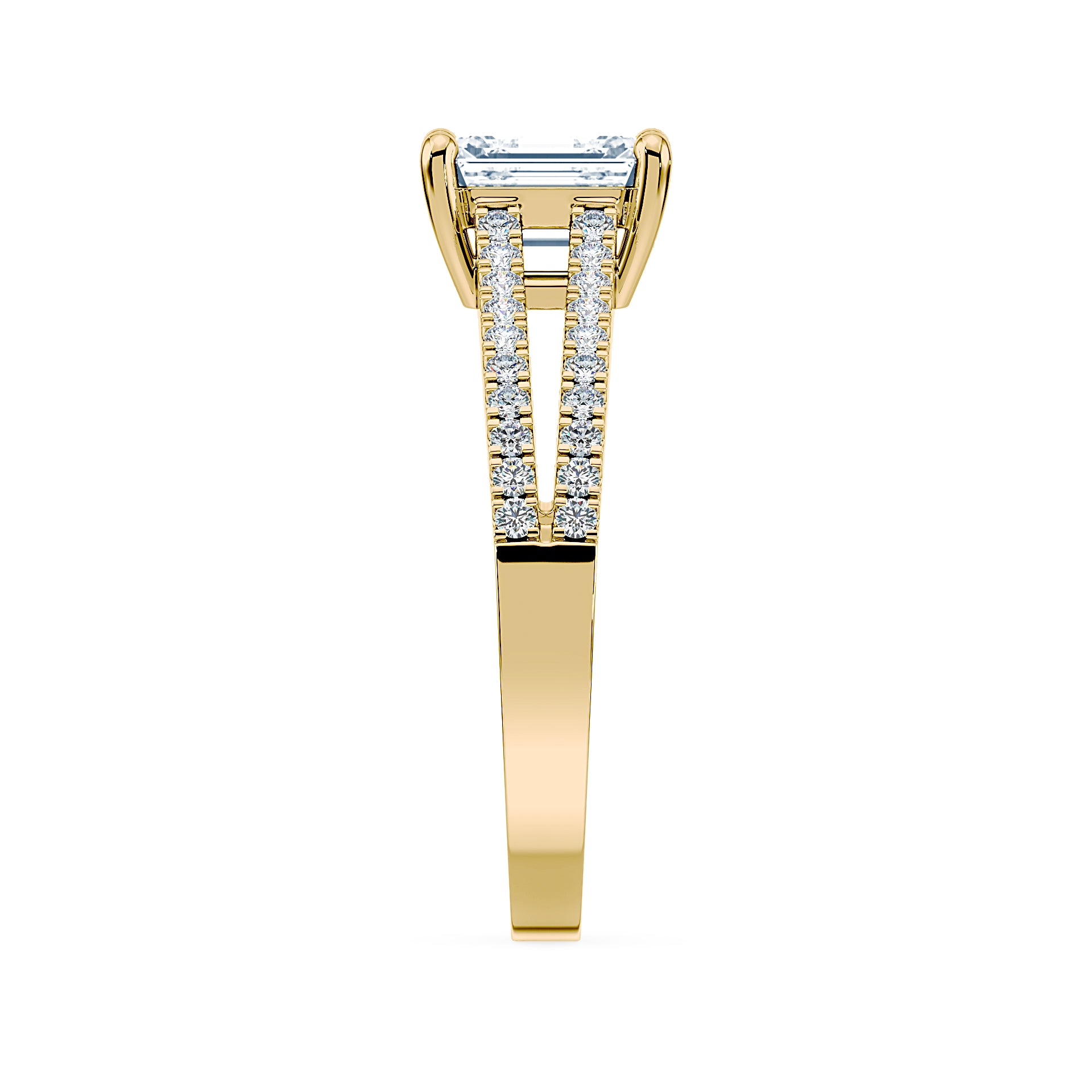 (Royal Asscher Emerald - Yellow)