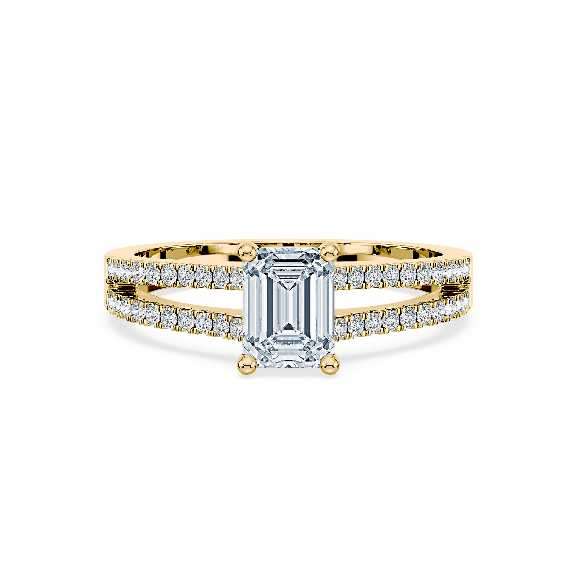 (Royal Asscher Emerald - Yellow)