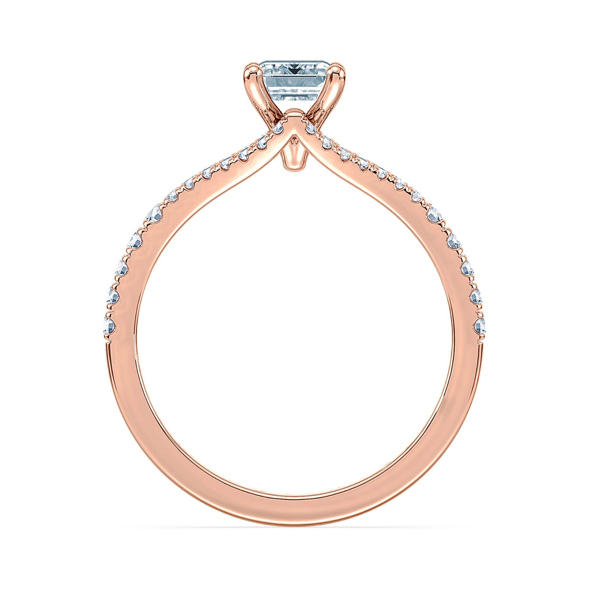 (Royal Asscher Emerald - Rose)