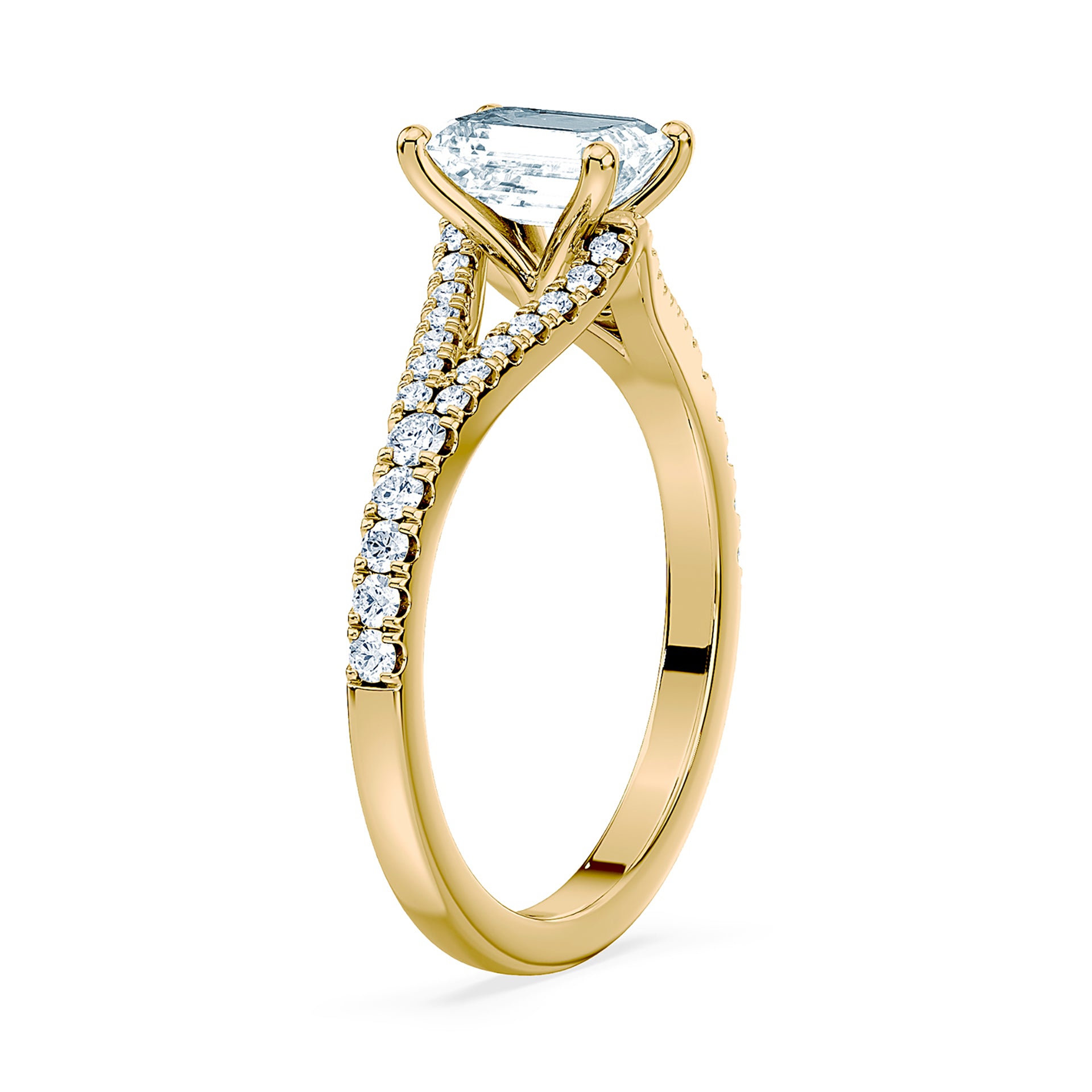 (Royal Asscher Emerald - Yellow)