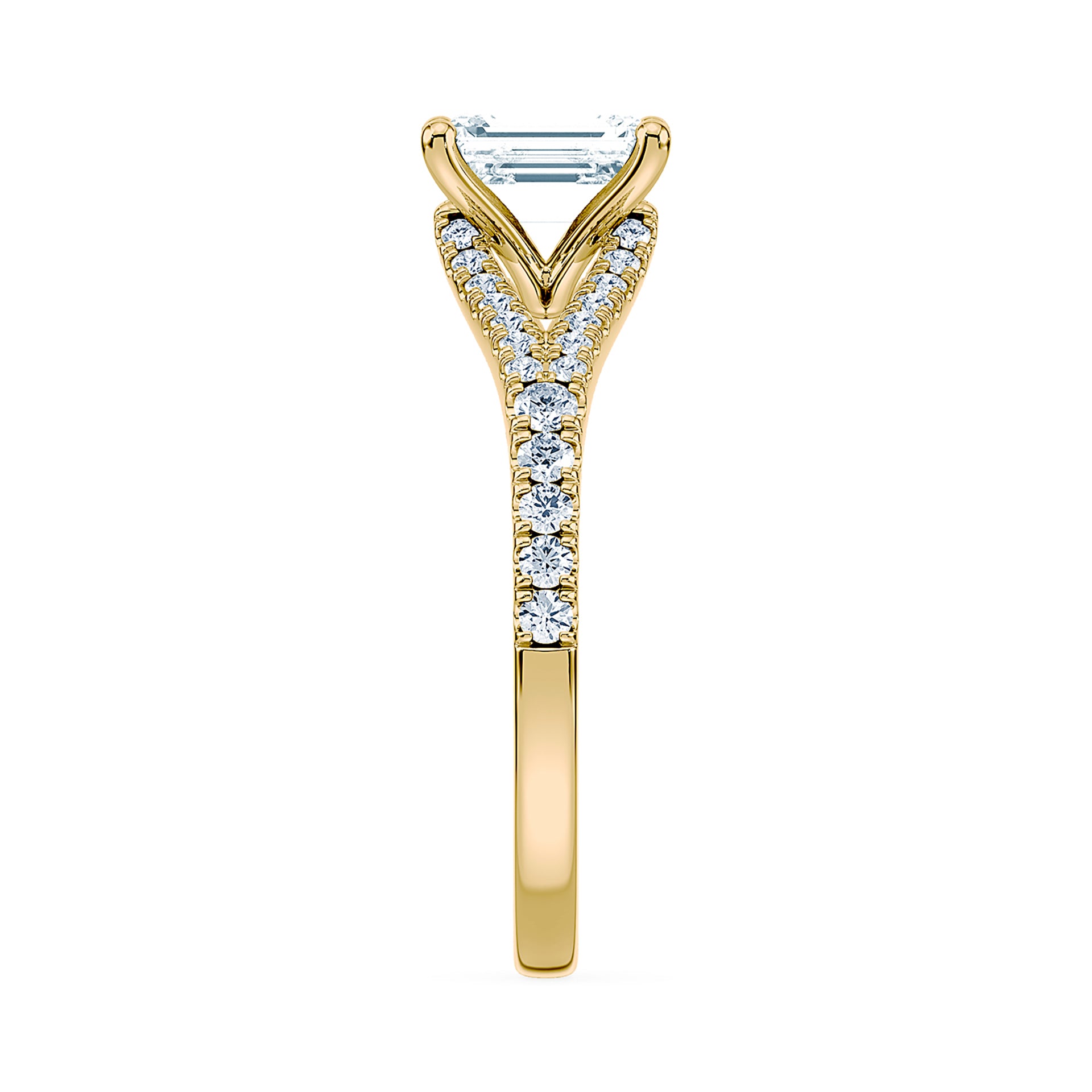 (Royal Asscher Emerald - Yellow)