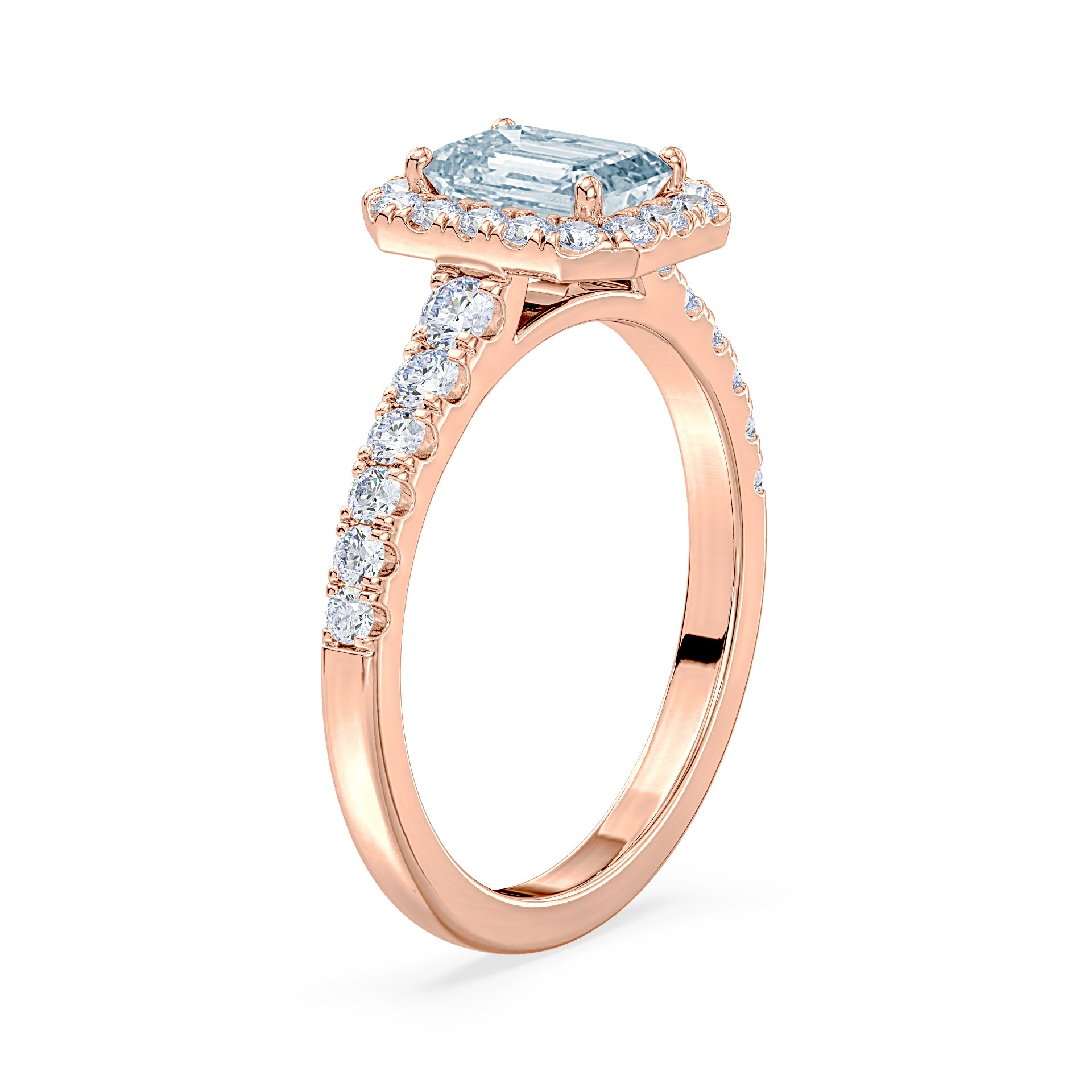 (Royal Asscher Emerald - Rose)