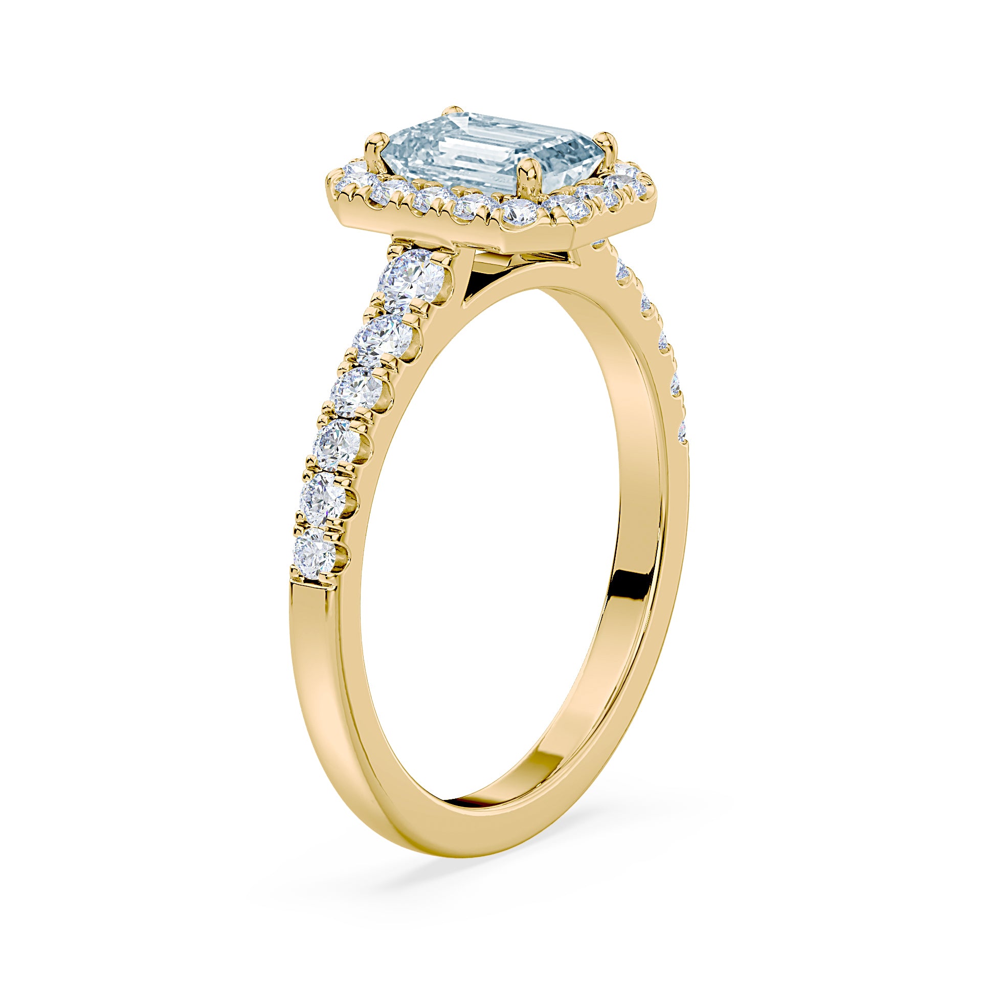 (Royal Asscher Emerald - Yellow)