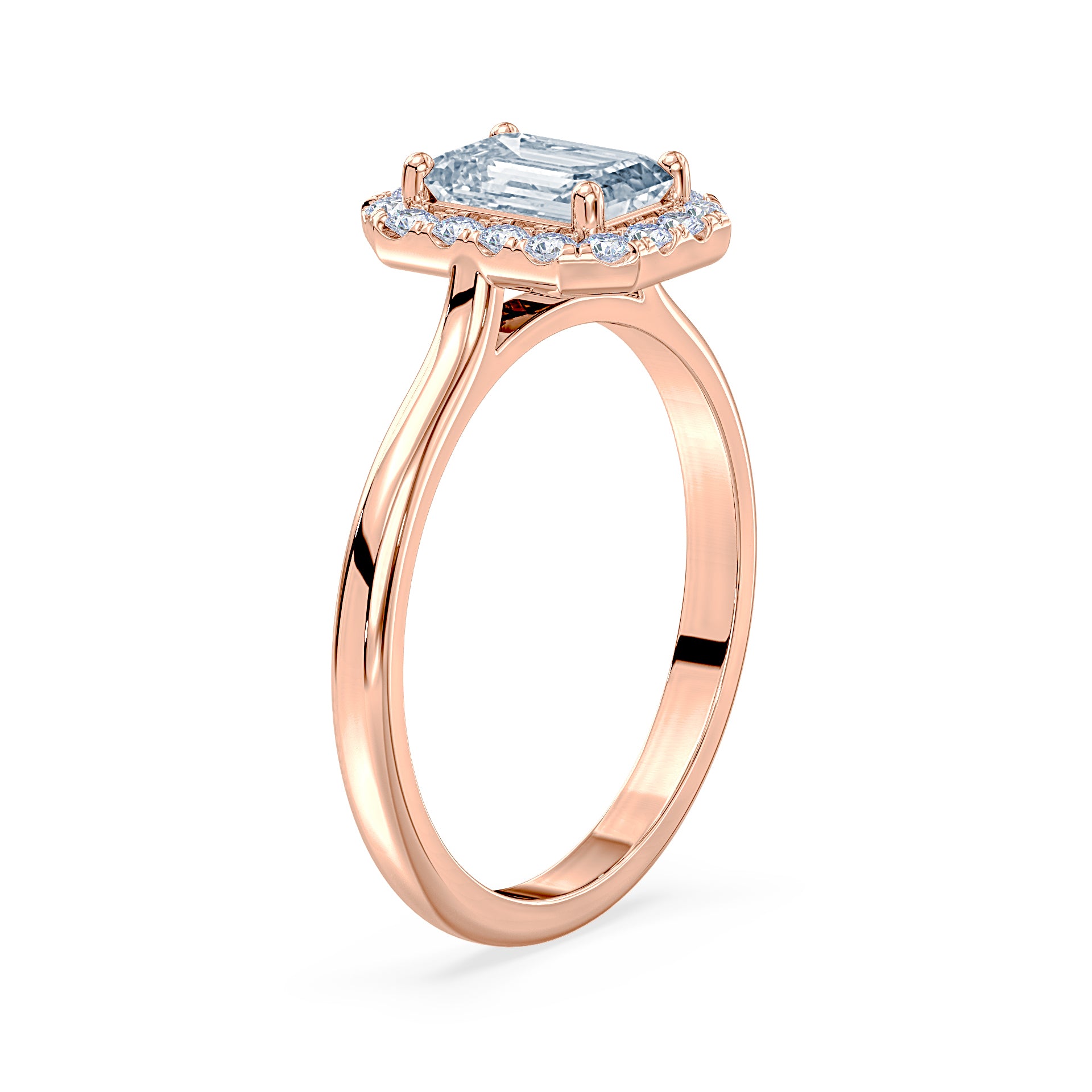 (Royal Asscher Emerald - Rose)