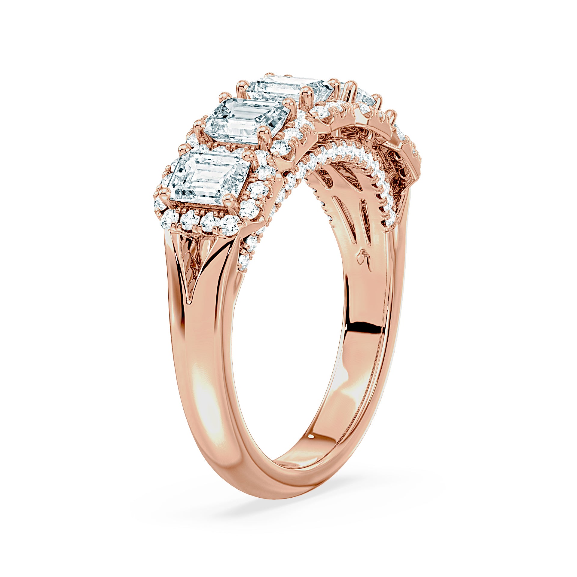 (Royal Asscher Emerald - Rose)