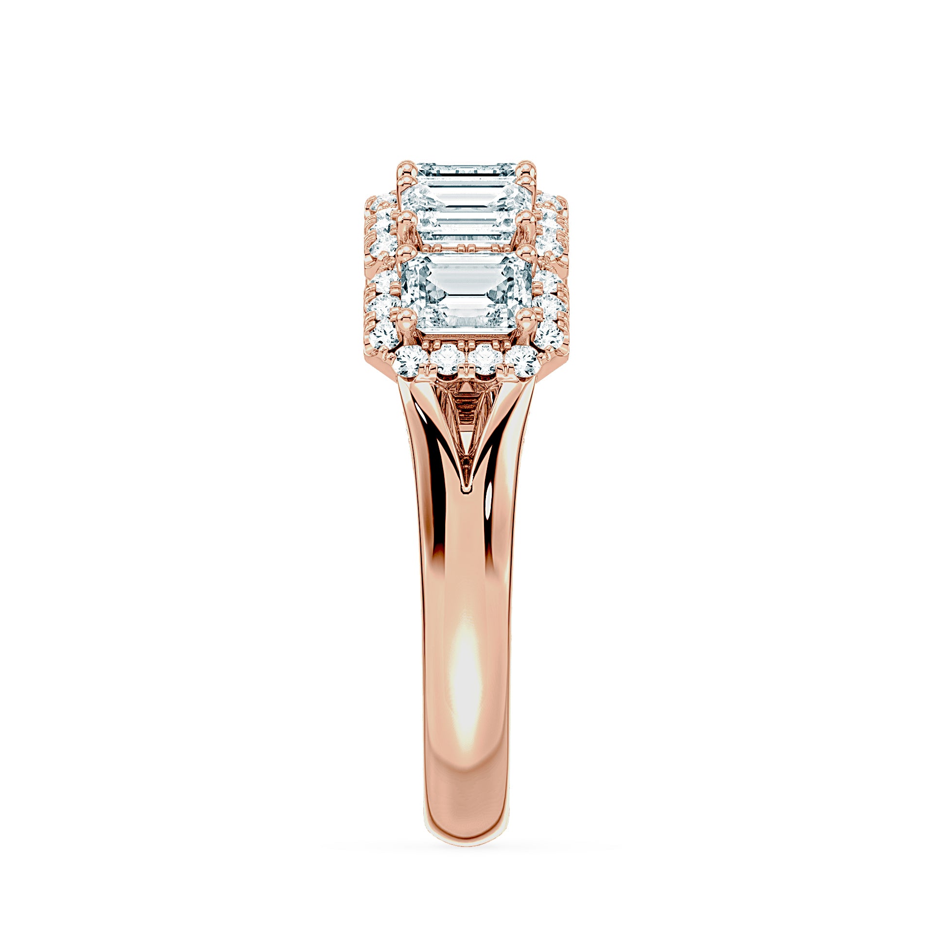 (Royal Asscher Emerald - Rose)