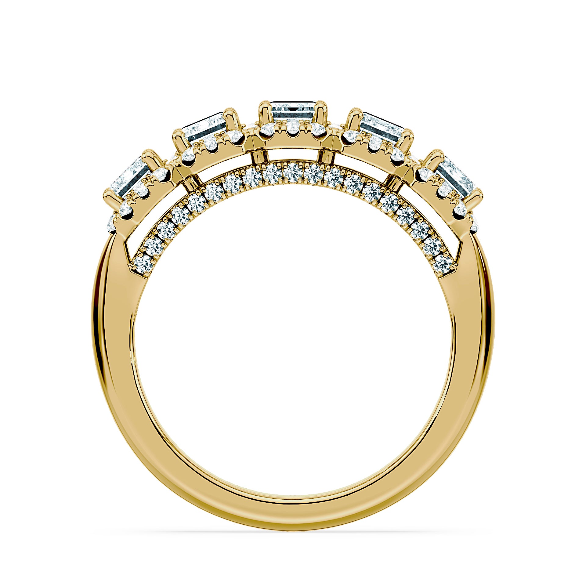 (Royal Asscher Emerald - Yellow)
