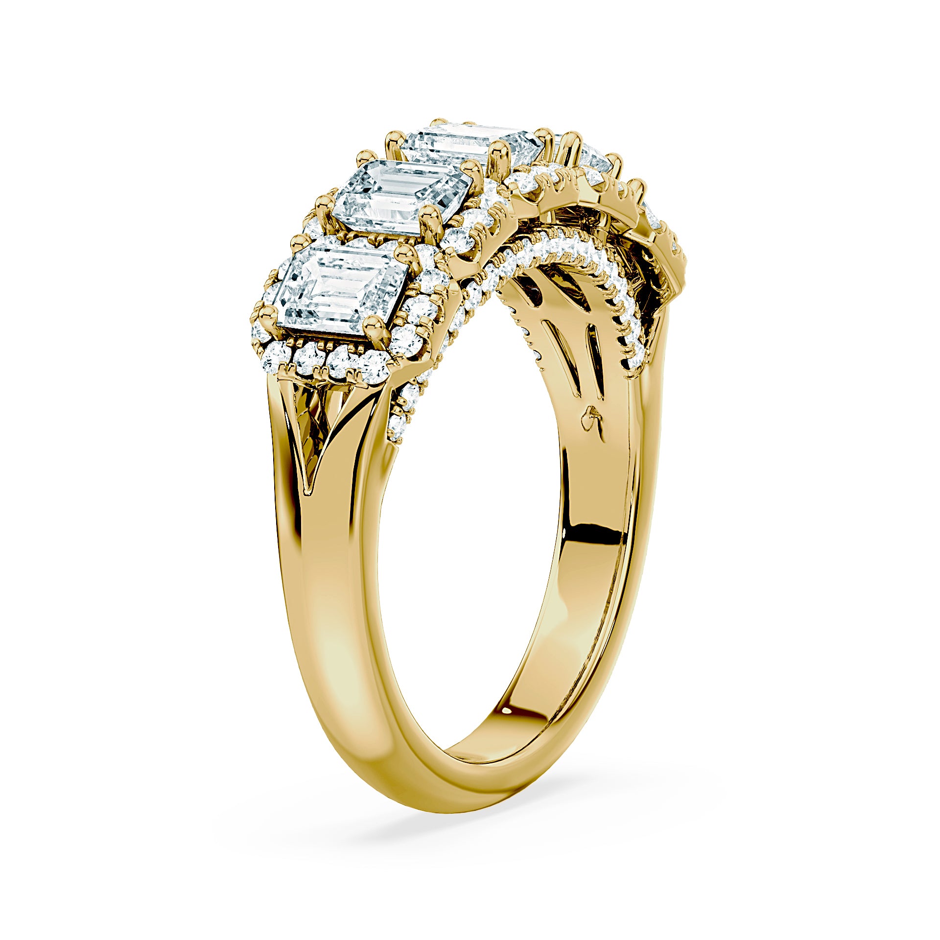 (Royal Asscher Emerald - Yellow)