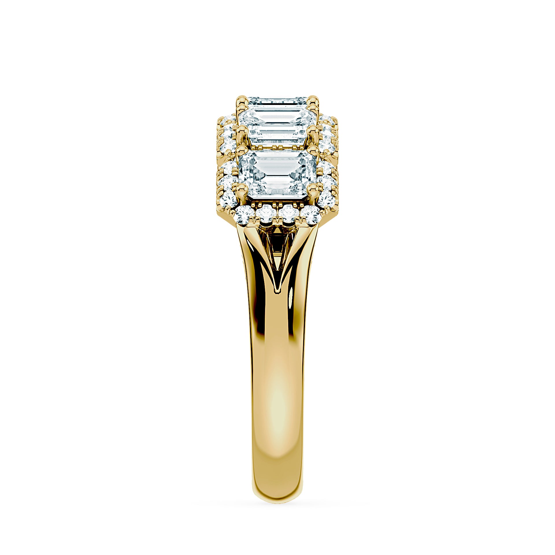 (Royal Asscher Emerald - Yellow)