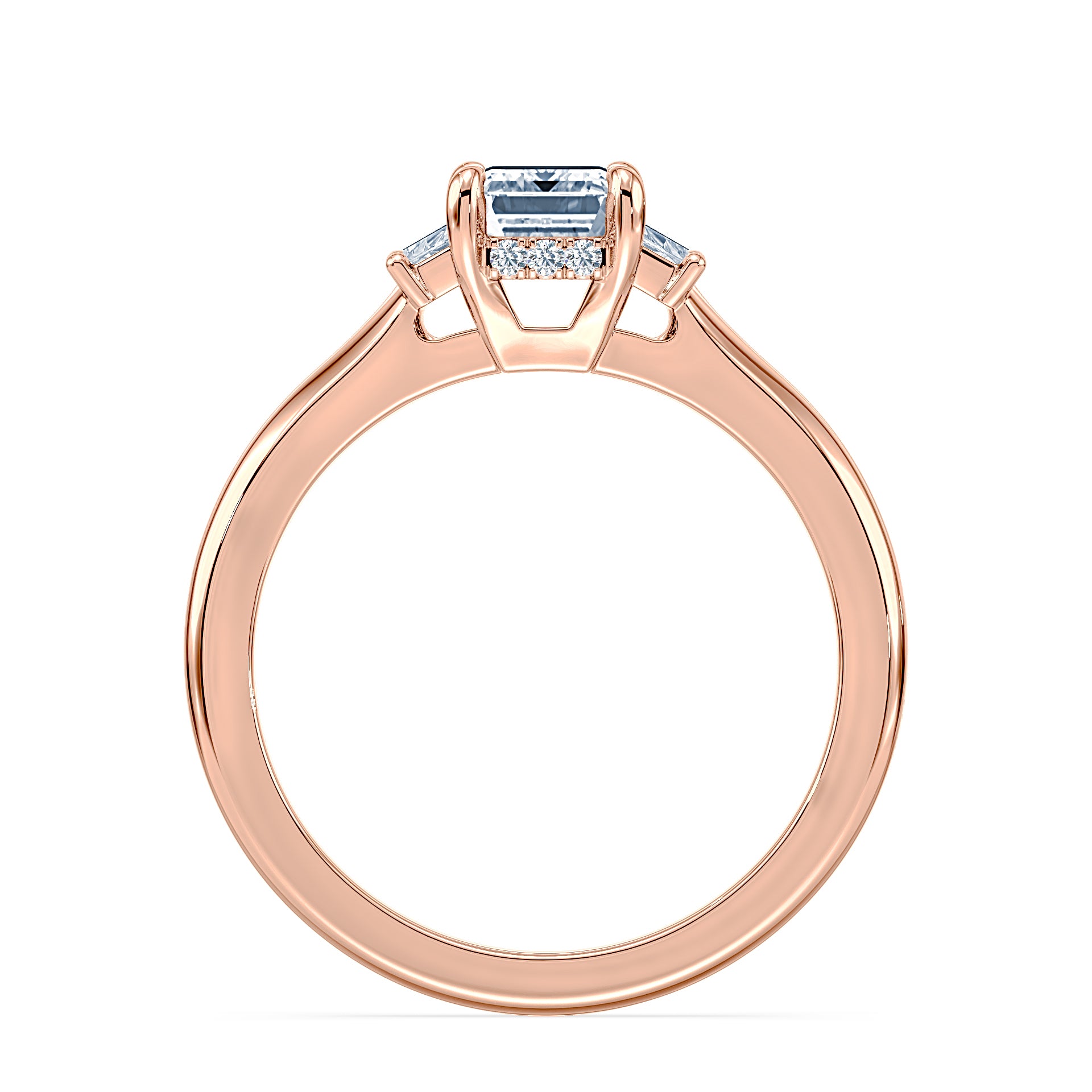 (Royal Asscher Emerald - Rose)