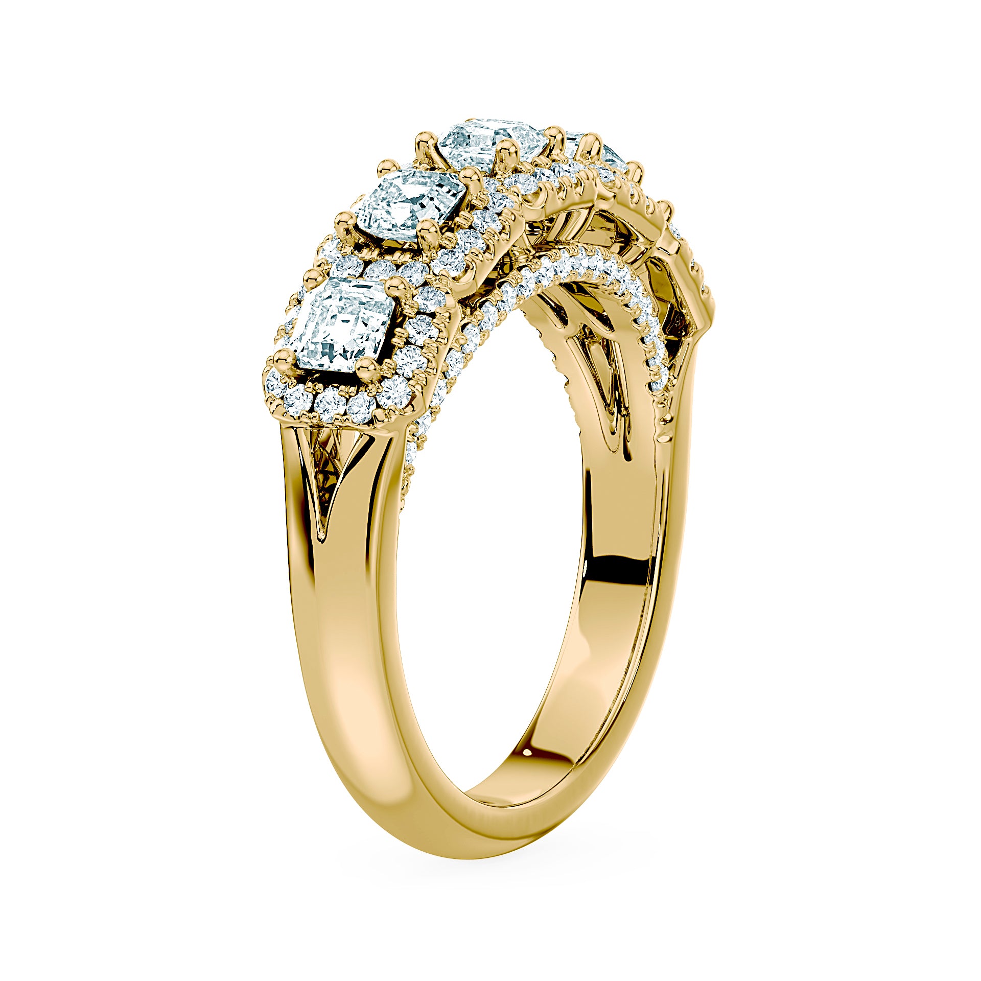 (Royal Asscher Cut - Yellow)
