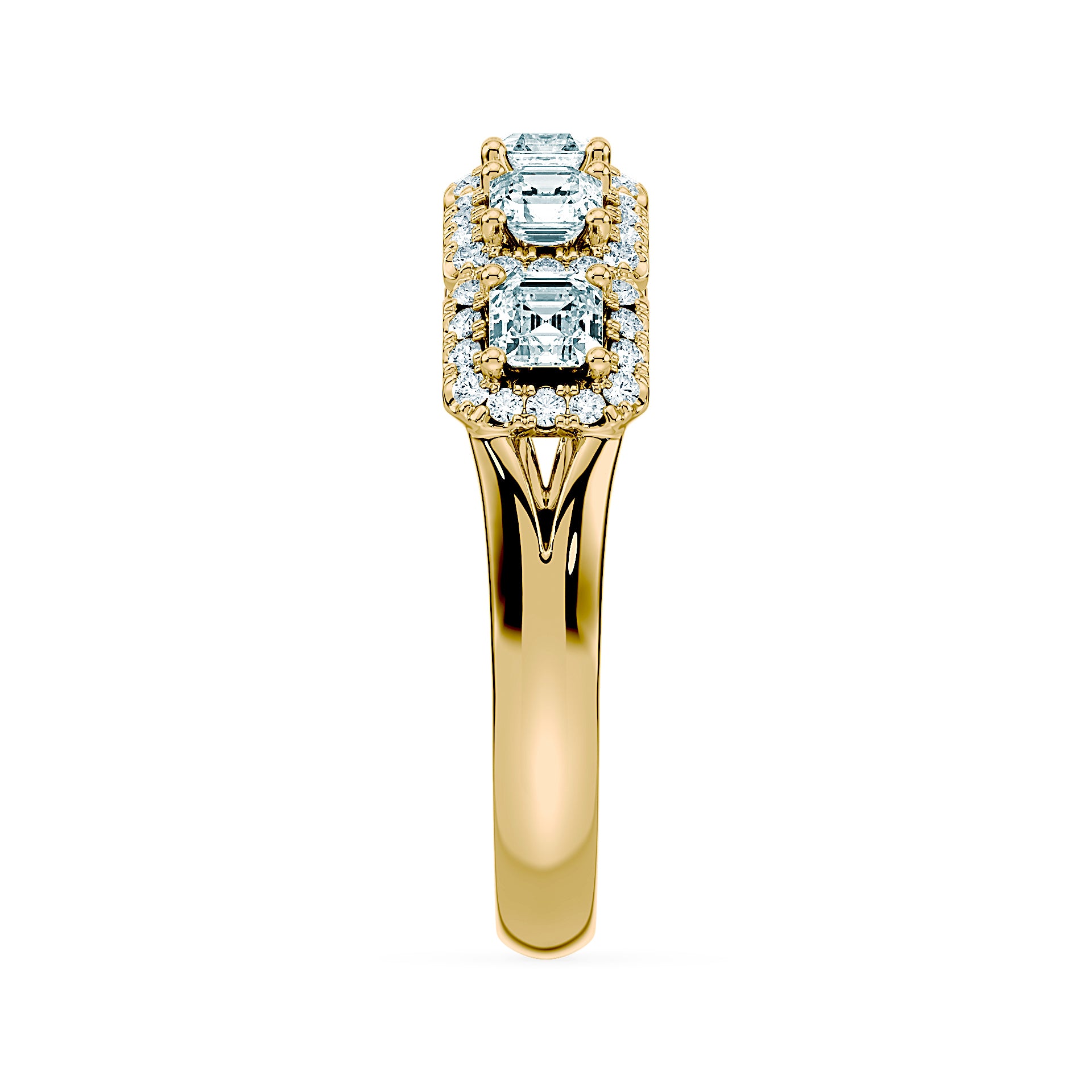 (Royal Asscher Cut - Yellow)