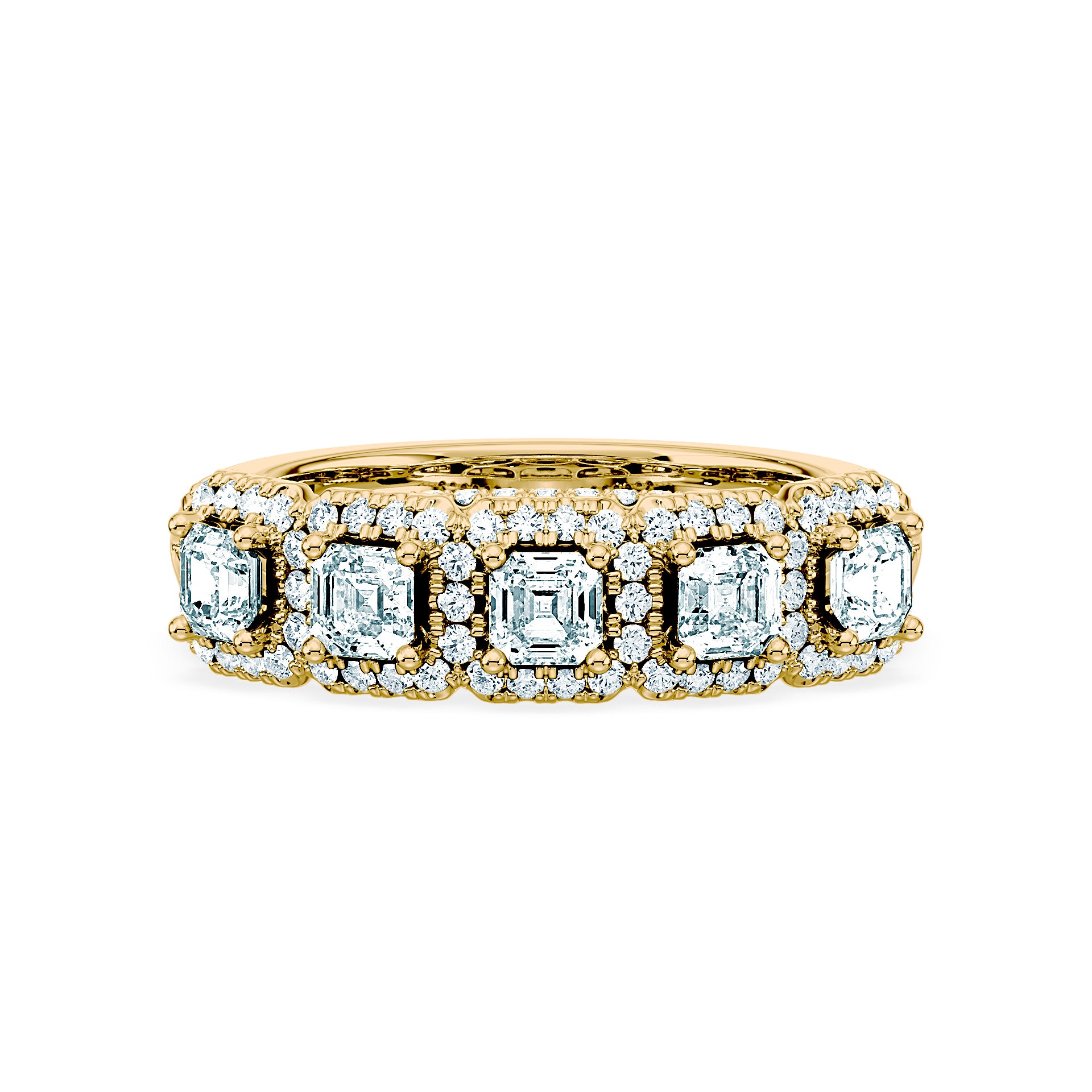 (Royal Asscher Cut - Yellow)